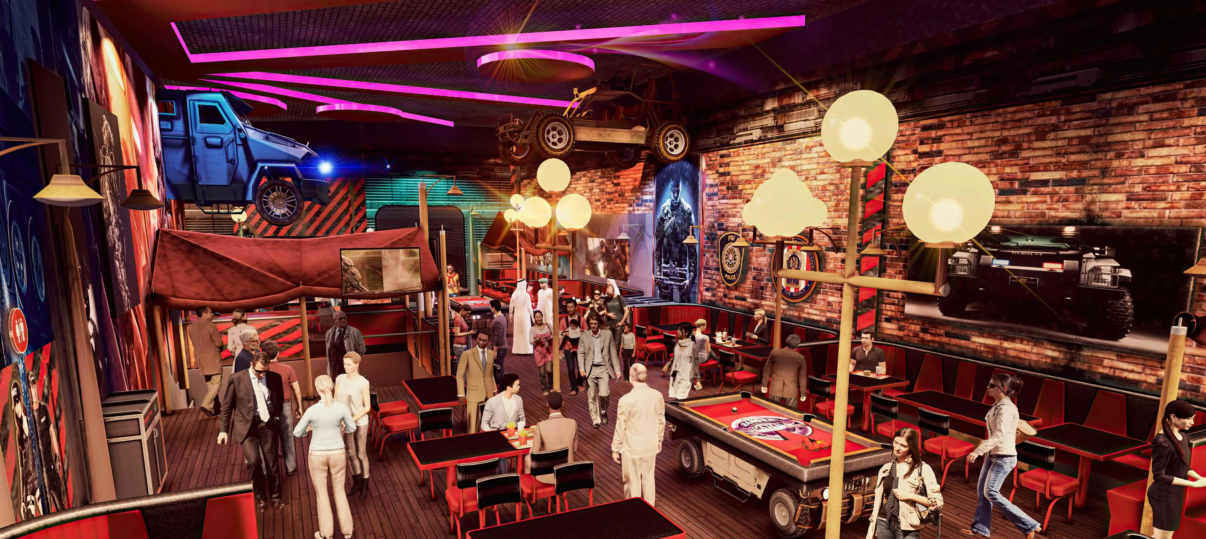 تصميم المطاعم الموضوعية، بناء المطاعم الموضوعية