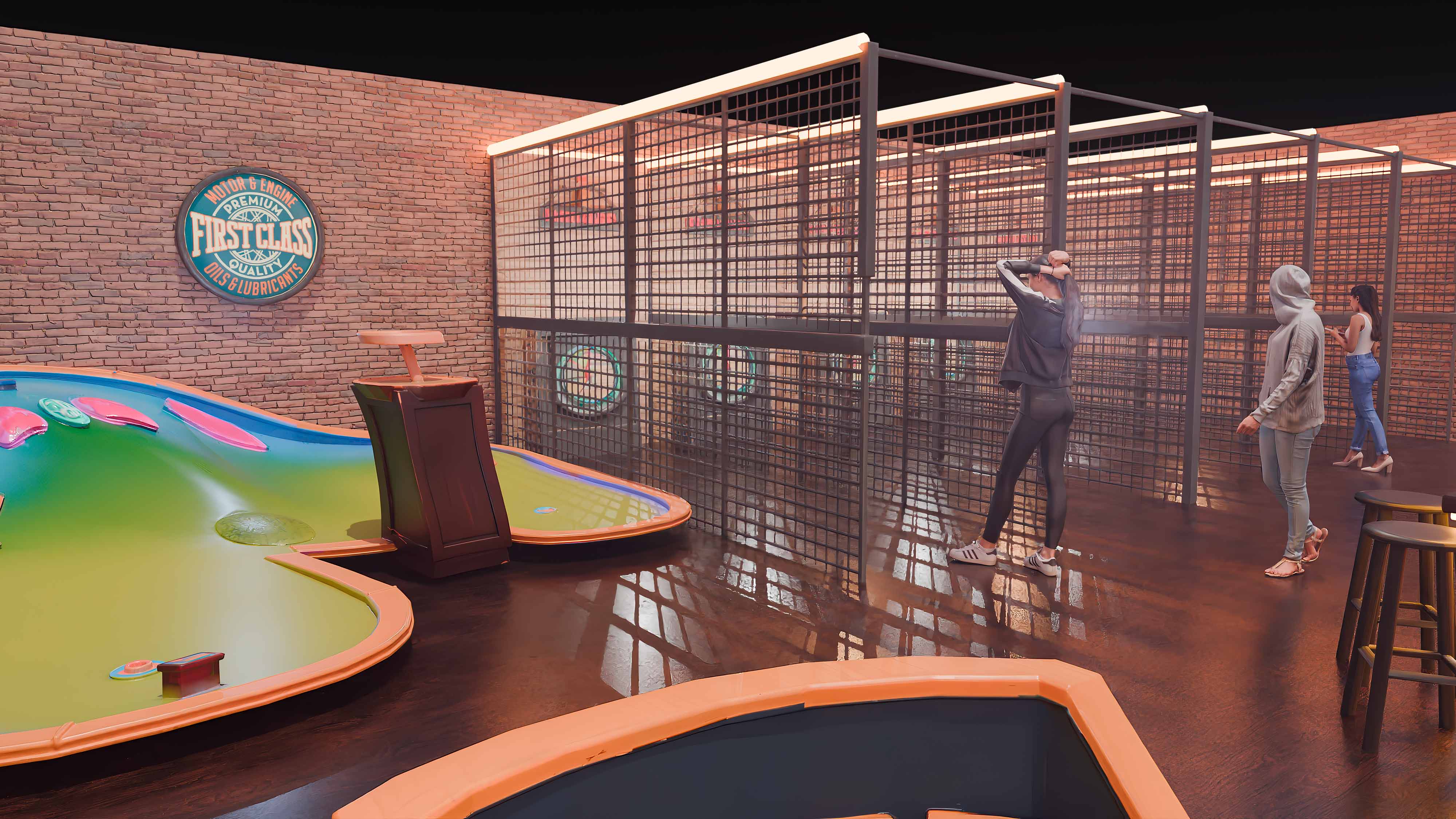 تصميم وبناء ملاعب الميني جولف، تصميم الميني جولف، بناء الحدائق الثيمية المصغرة، ميني جولف ثيمي.