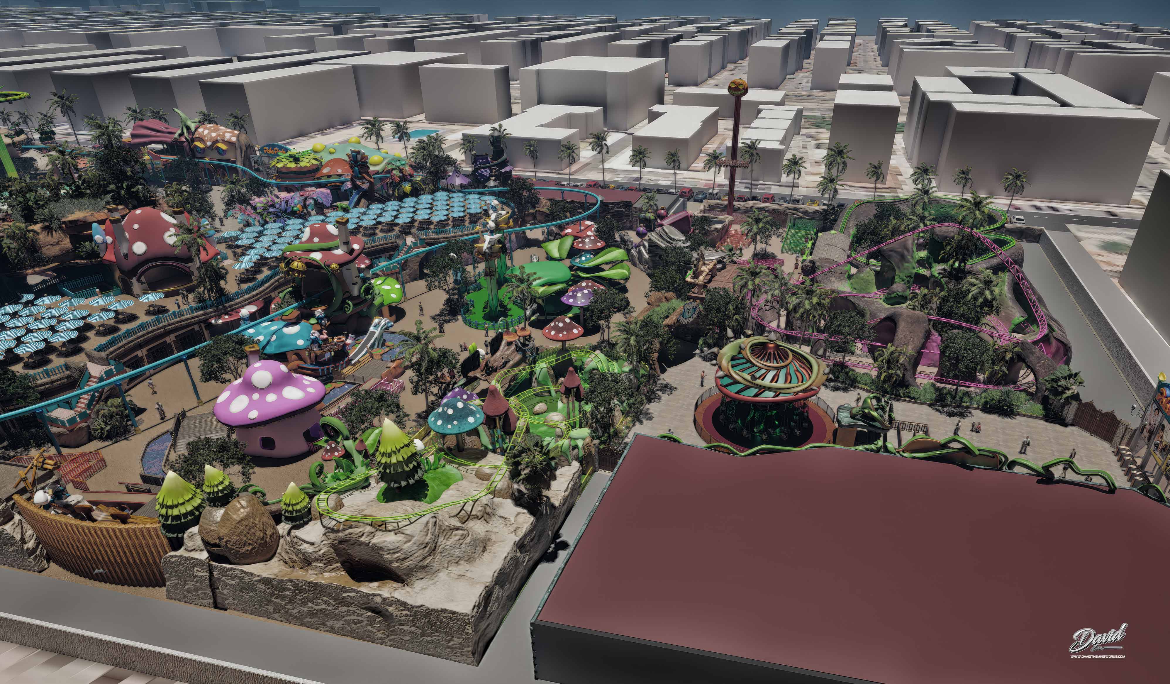 خبراء تصميم الأفعوانيات ذات المواضيع خبير في تصميم الألعاب والفعاليات