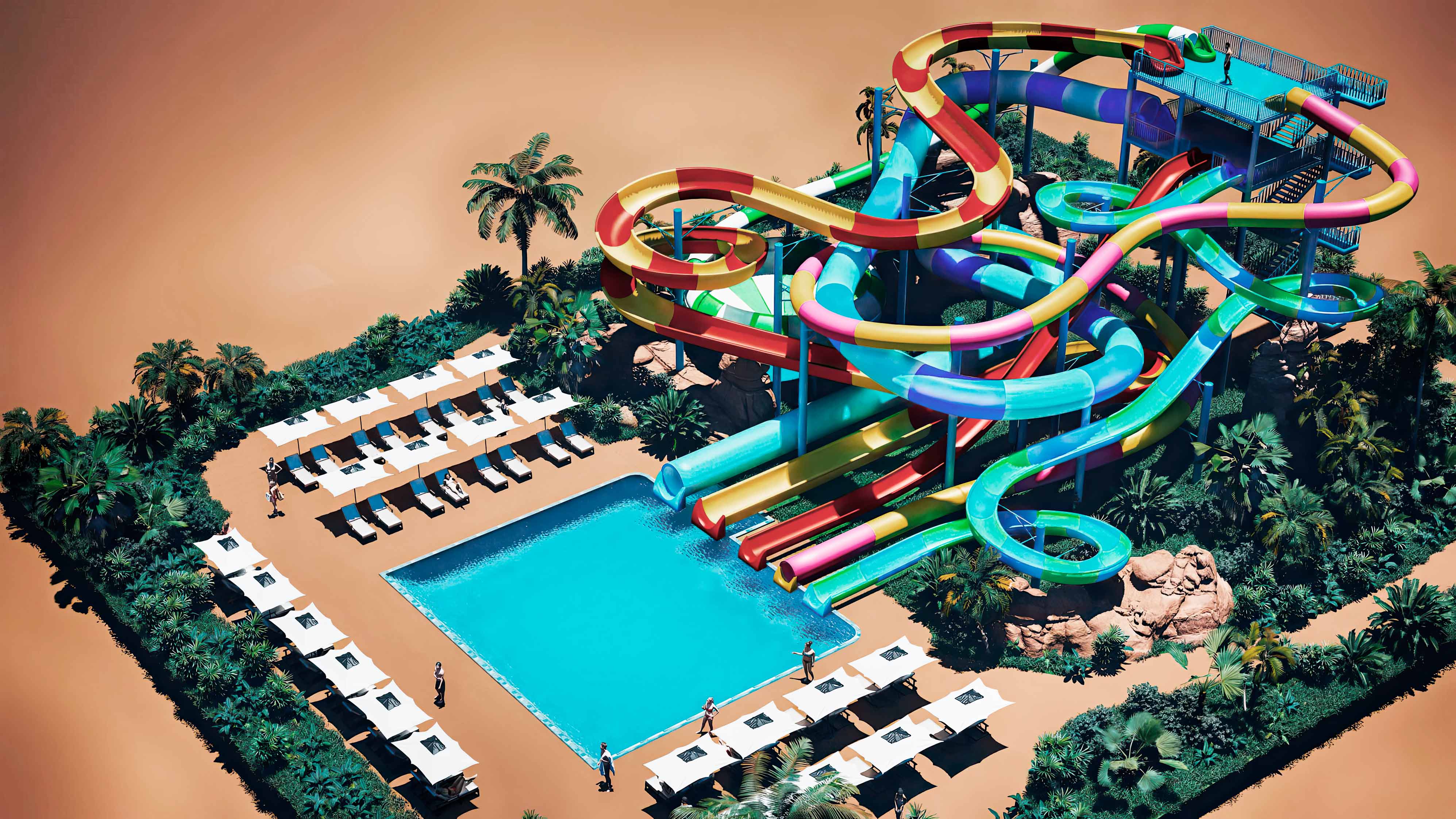 شركة تصميم الحدائق المائية تصميم الحدائق المائية ذات الطابع الموضوعي