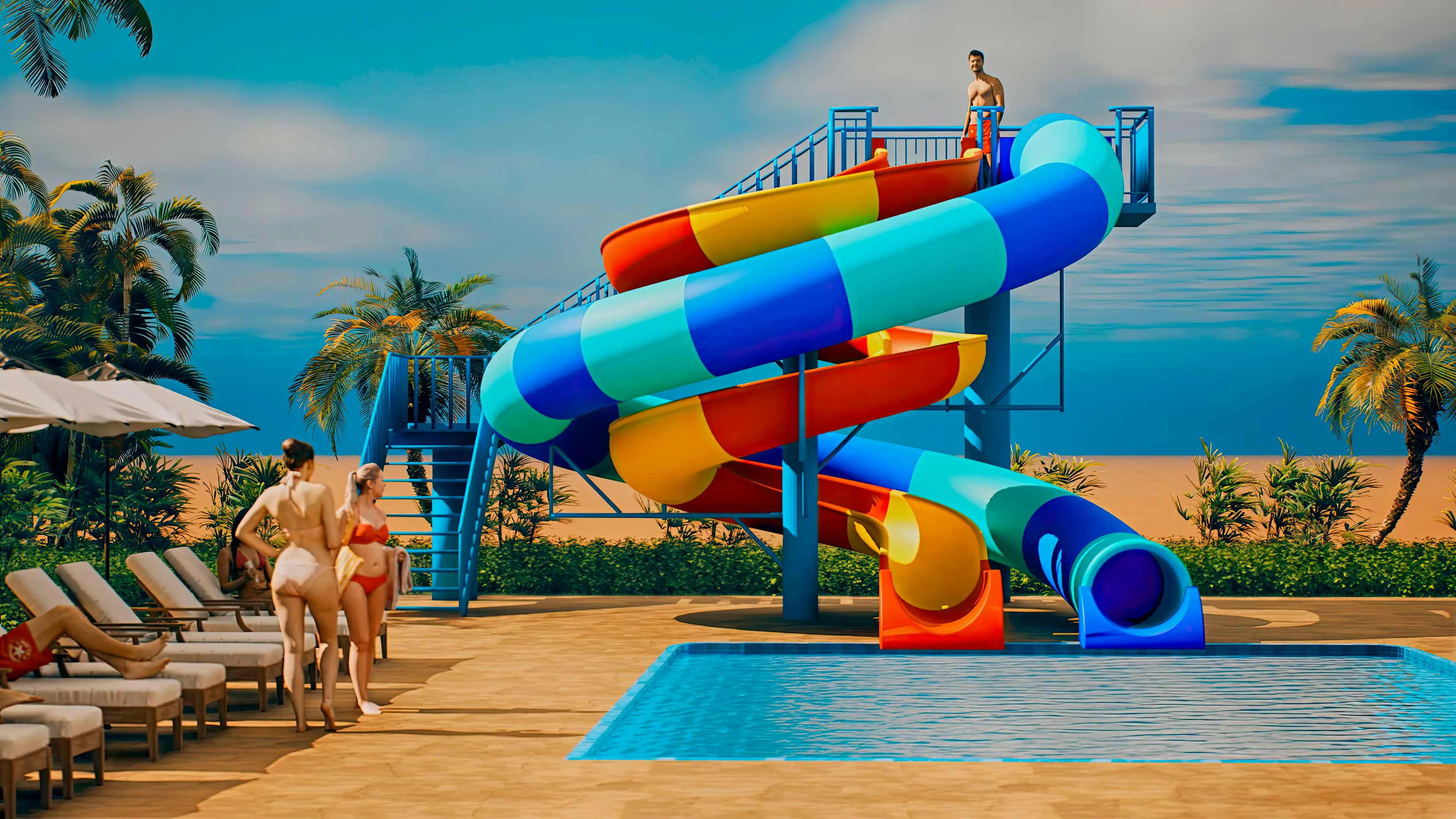 شركة تصميم الحدائق المائية