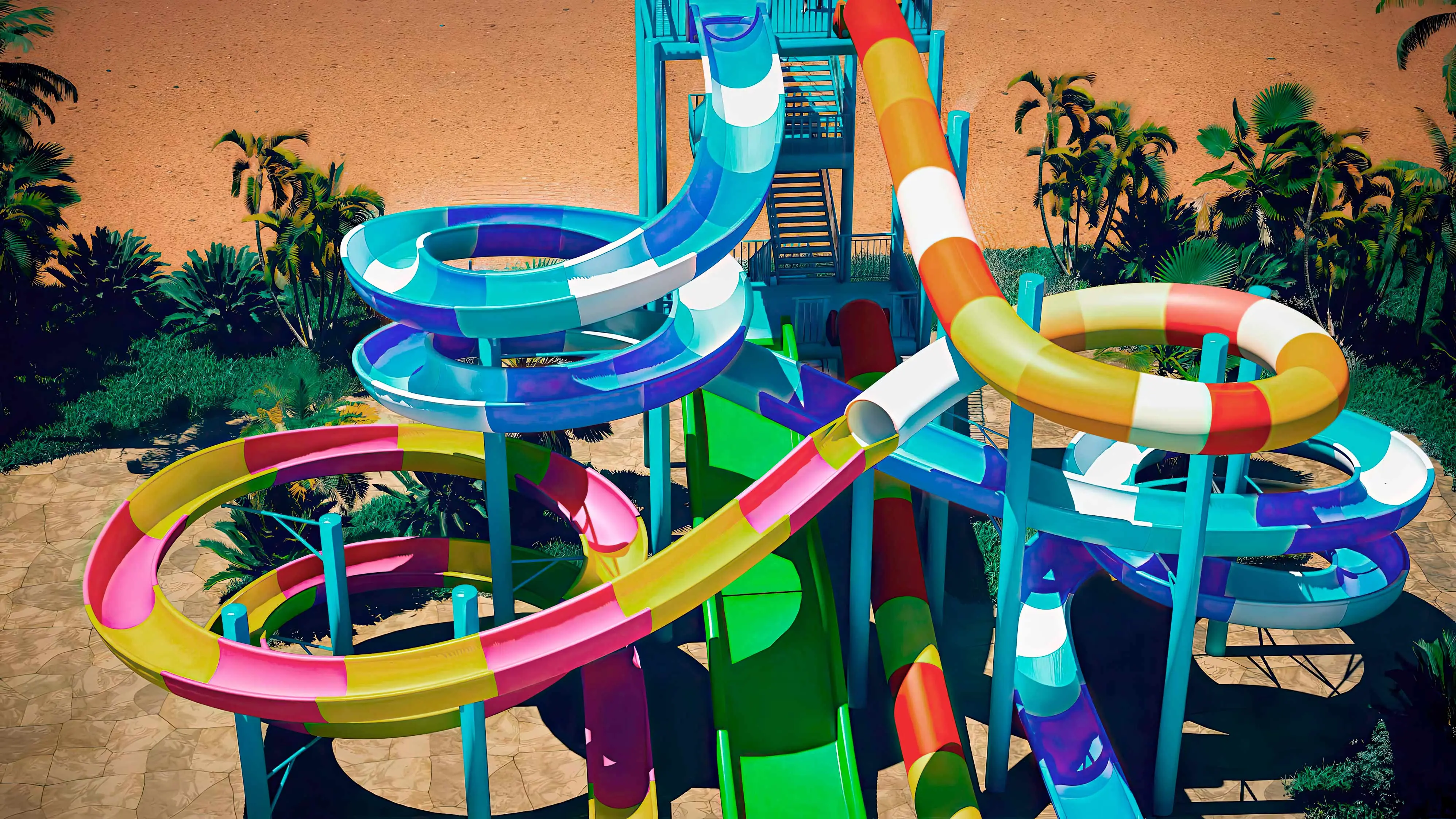 تصميم الحدائق المائية