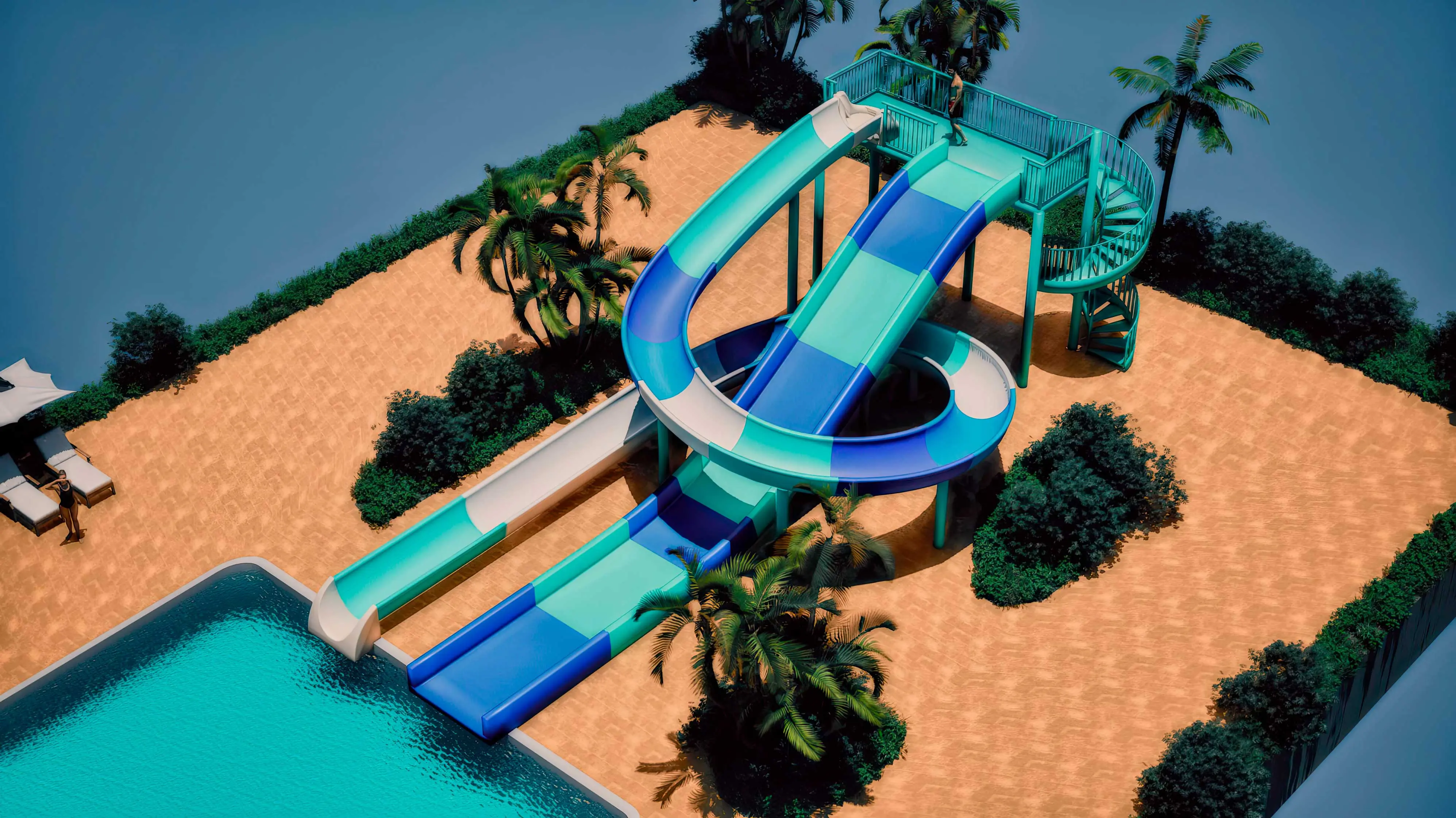 شركة تصميم الحدائق المائية