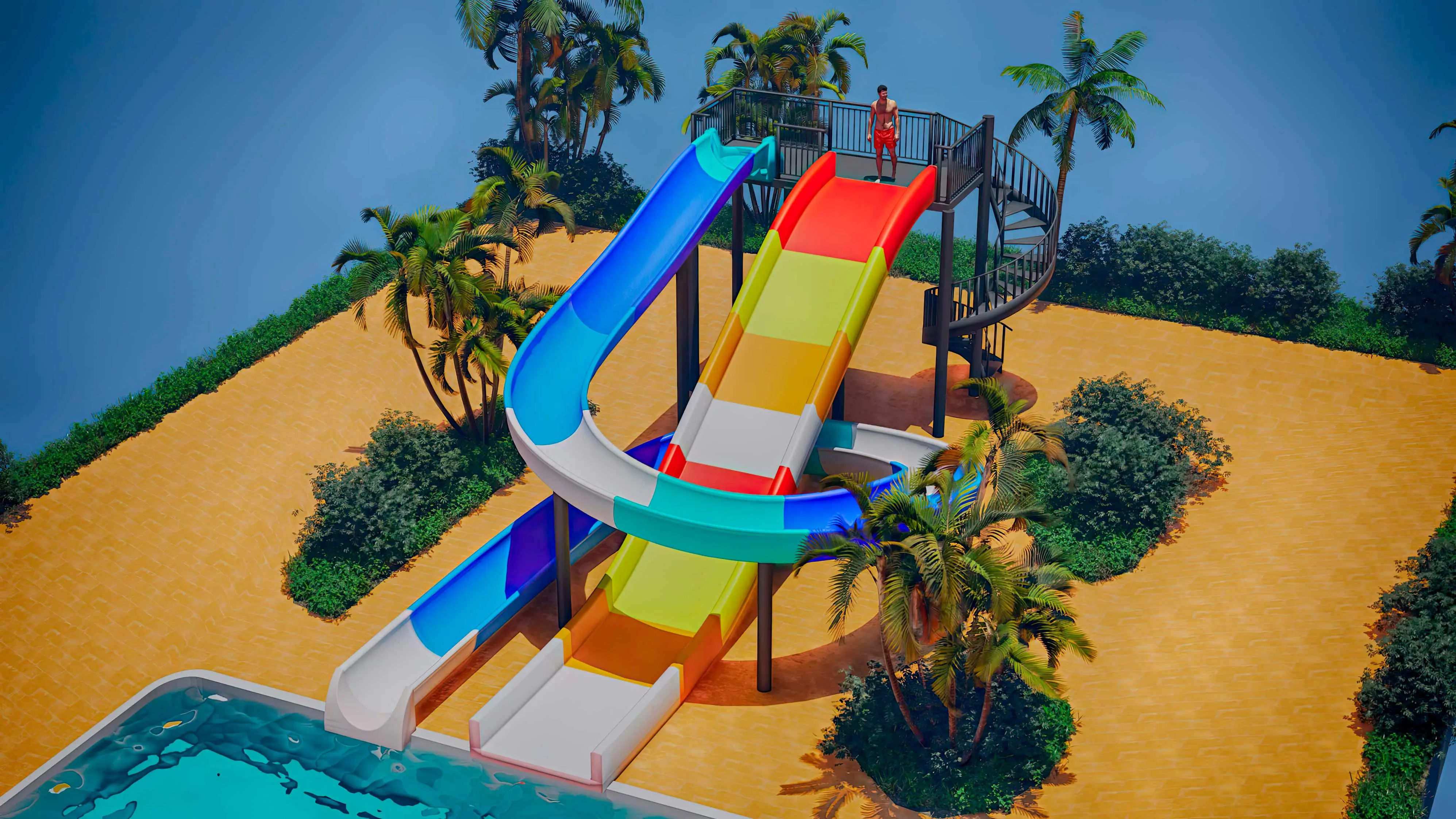 شركة تصميم الحدائق المائية