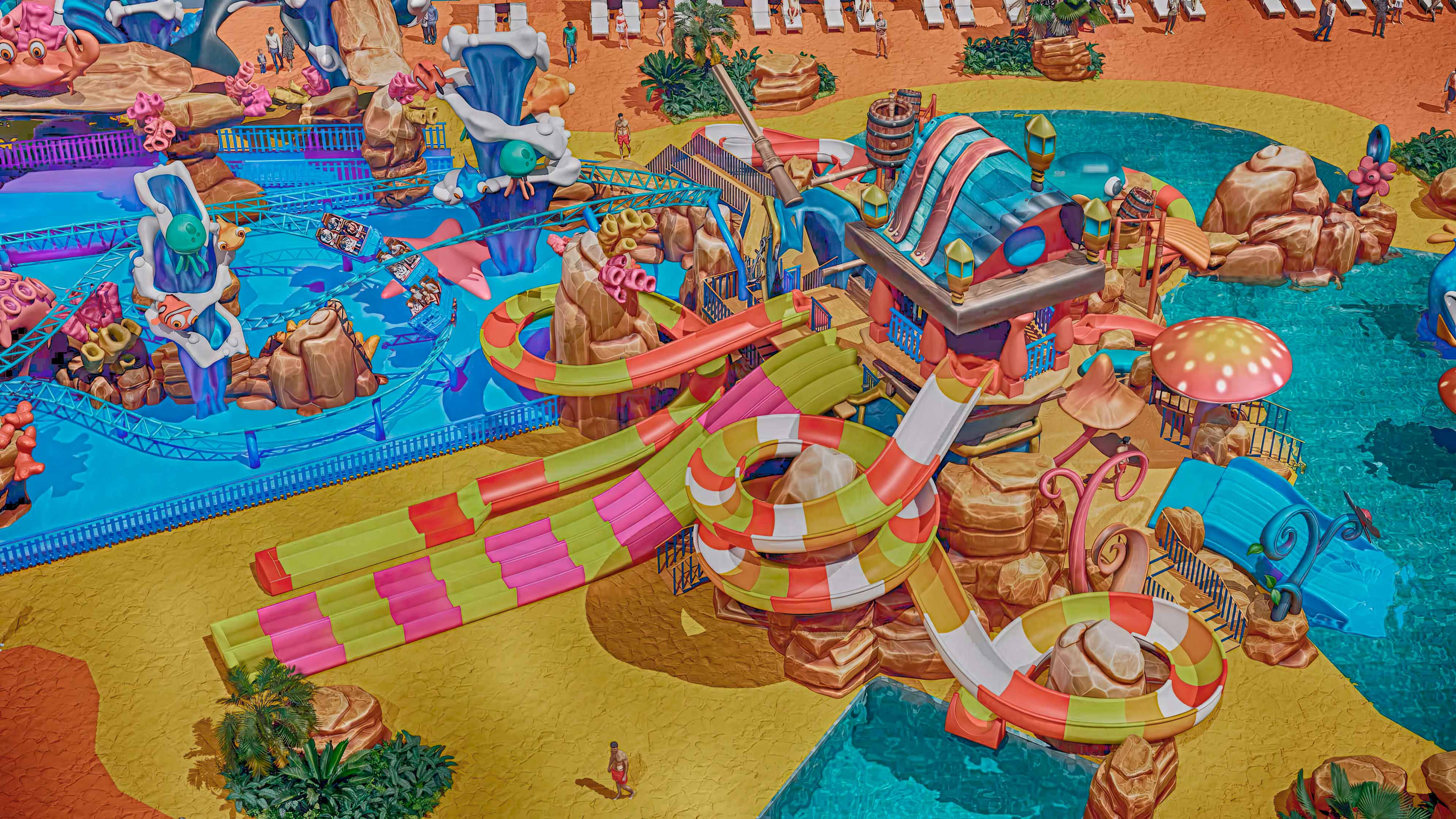 تصميم الحدائق المائية