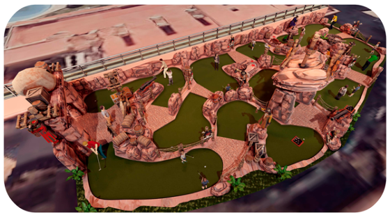 Entreprise de construction et conception de golf miniature, conception construction de golf miniature petits et grands