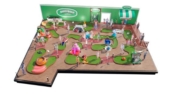 Parc à thème MINI GOLF, petit parc de golf miniature familial
