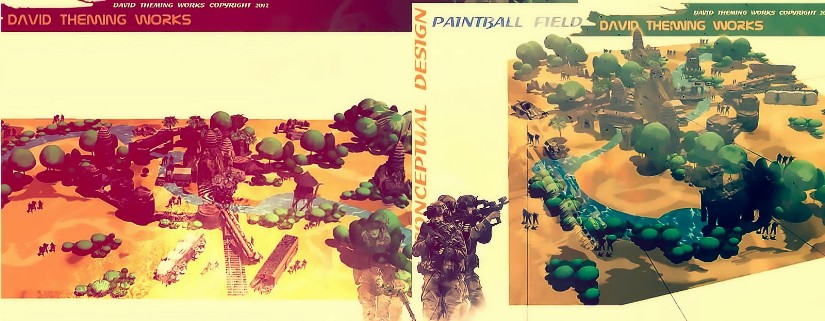 彩彈公園的設計和建設