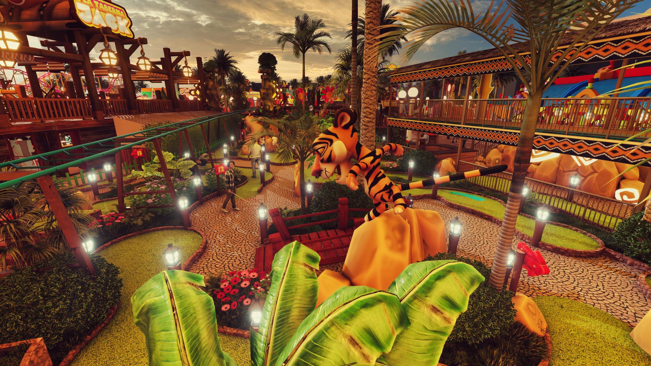 迷你高爾夫公園的設計，迷你高爾夫公園的建設