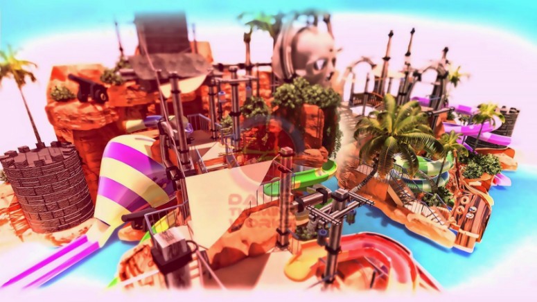 海盜風格的游泳池