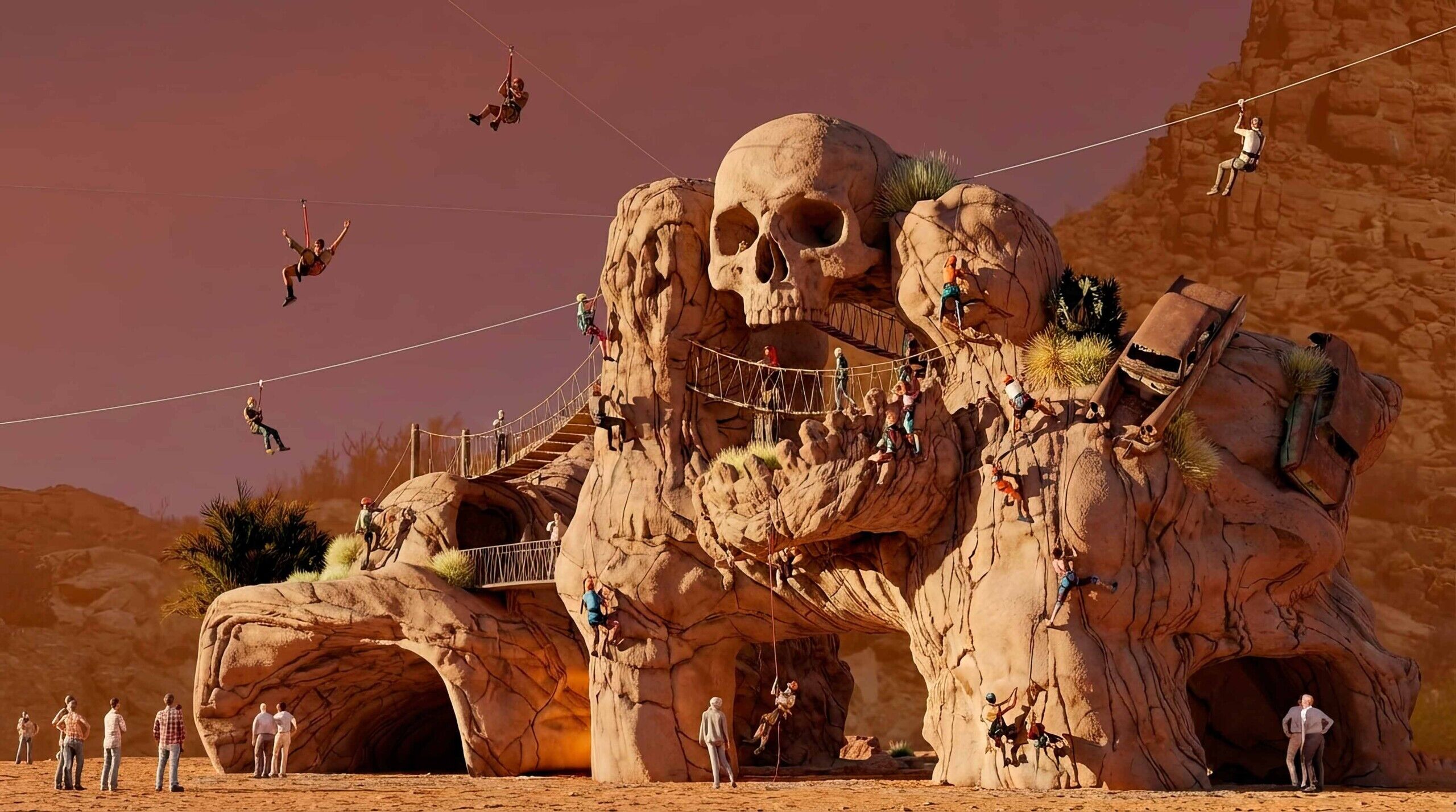 diseño y construccion de parques de multiaventuras