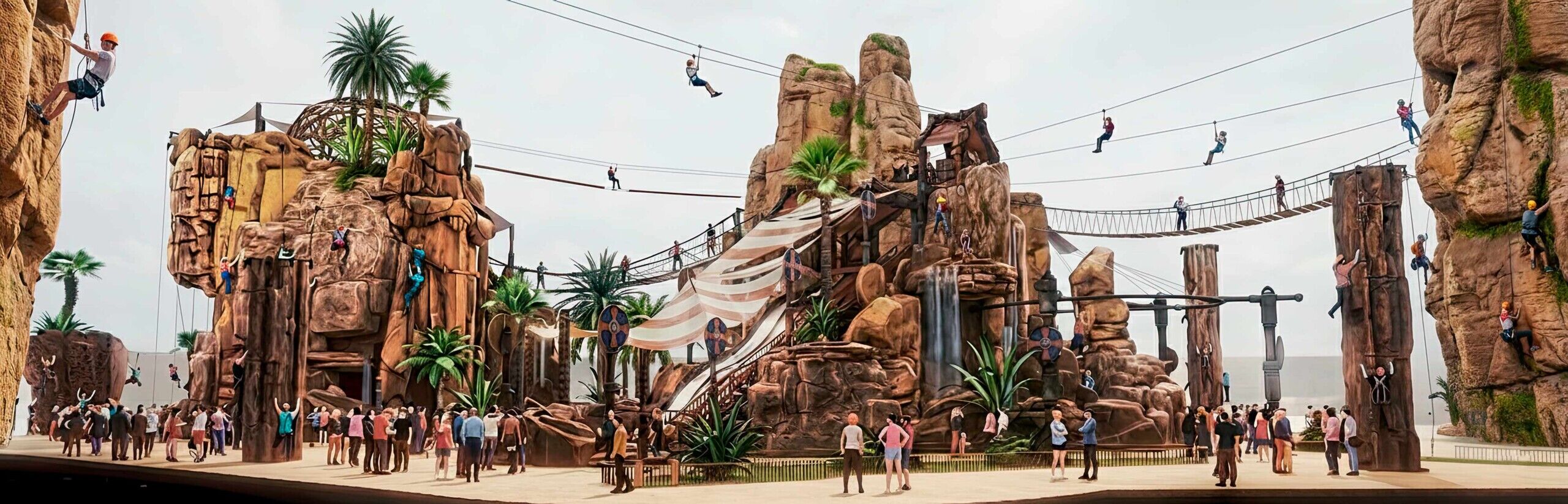 diseño construccion de parques de aventuras escalada-tirolinas