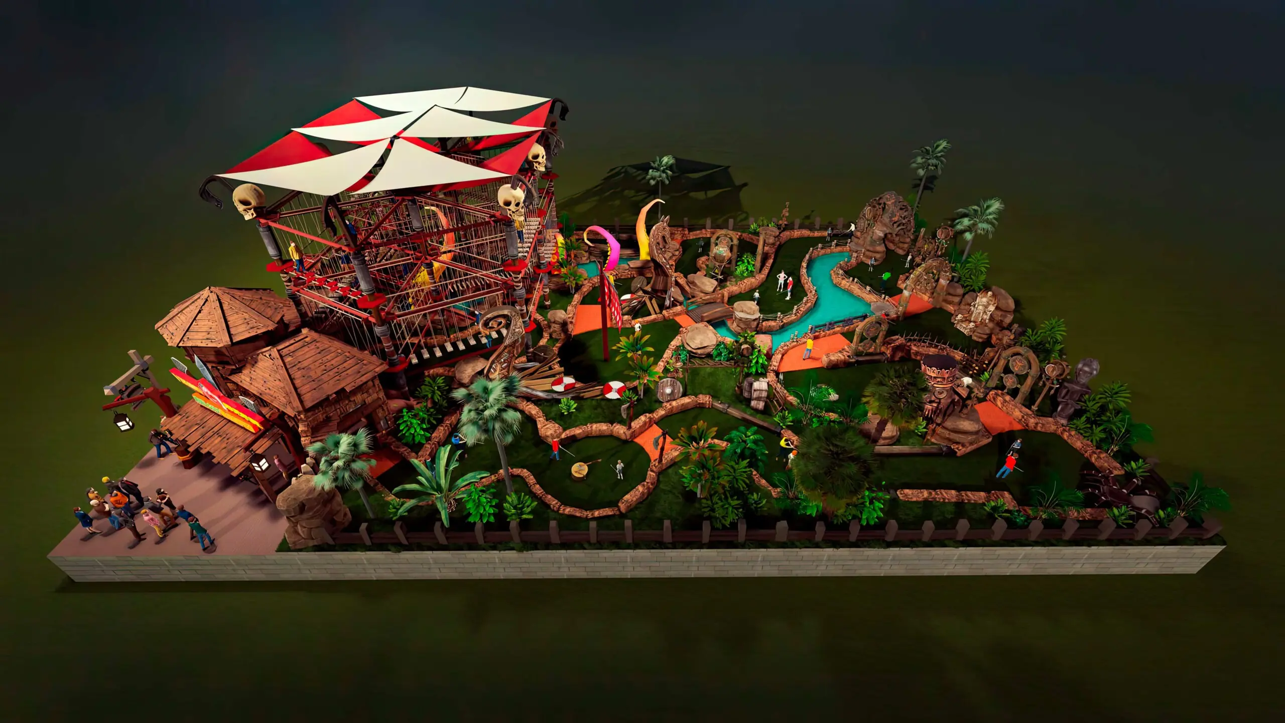 Design und Bau von Minigolfanlagen Design und Bau von Minigolfparks, Design von Minigolf, Bau von Miniatur-Themenparks, Themen-Minigolf,