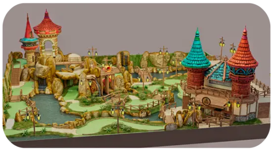 Fantasy-Minigolfpark,Entwurf und Bau eines Minigolfplatzes, Entwurf eines Minigolfparks