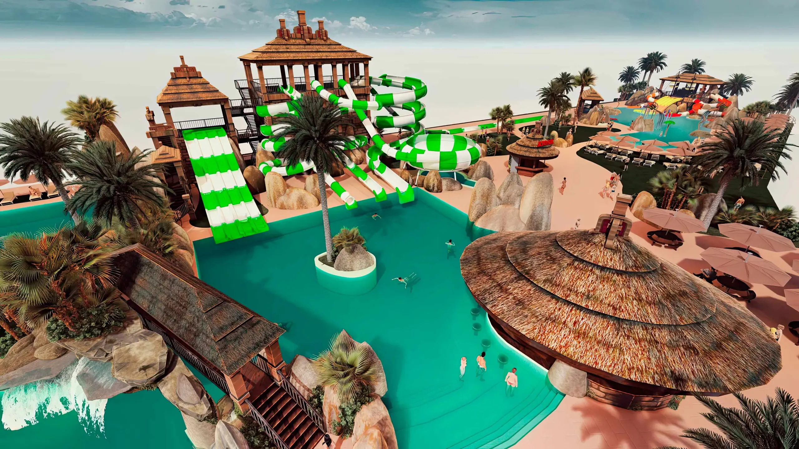 design of themed pools. themed swimming pool design company