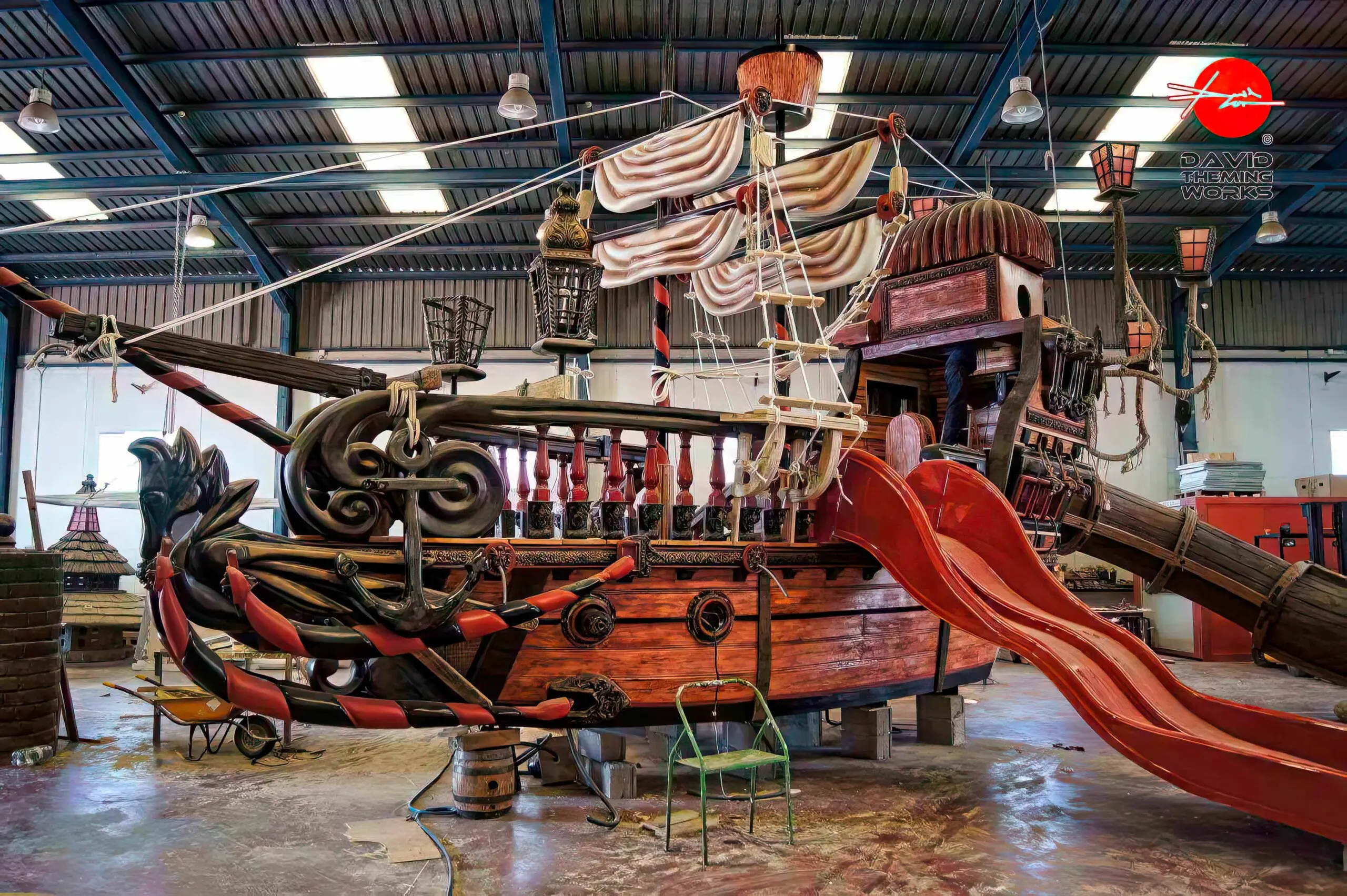 Hersteller von Piratenschiffen für Schwimmbäder,Piratenschiff für Familien Themenpools,