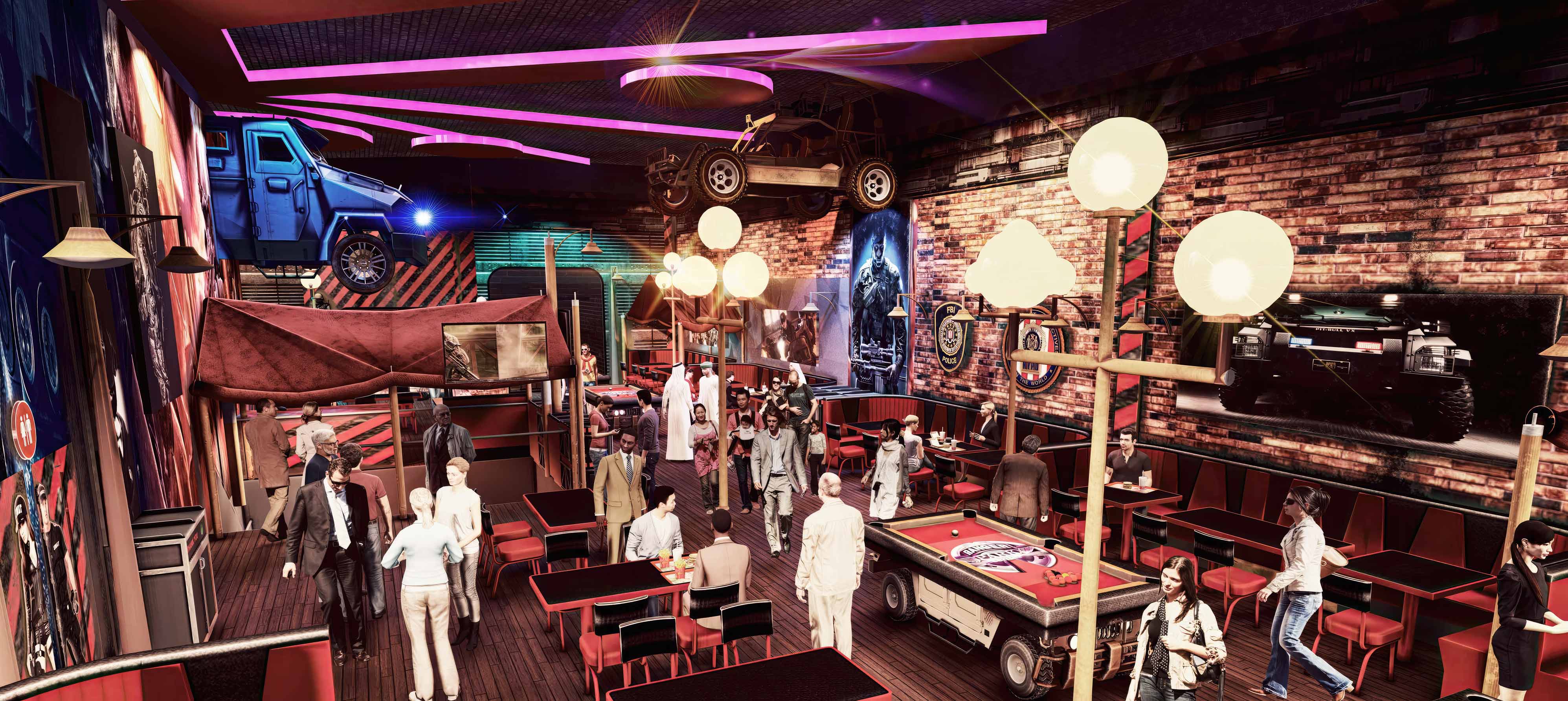Themenrestaurant-Design, Themenrestaurant-Bau, Planung und Bau eines Restaurants in einem Vergnügungspark