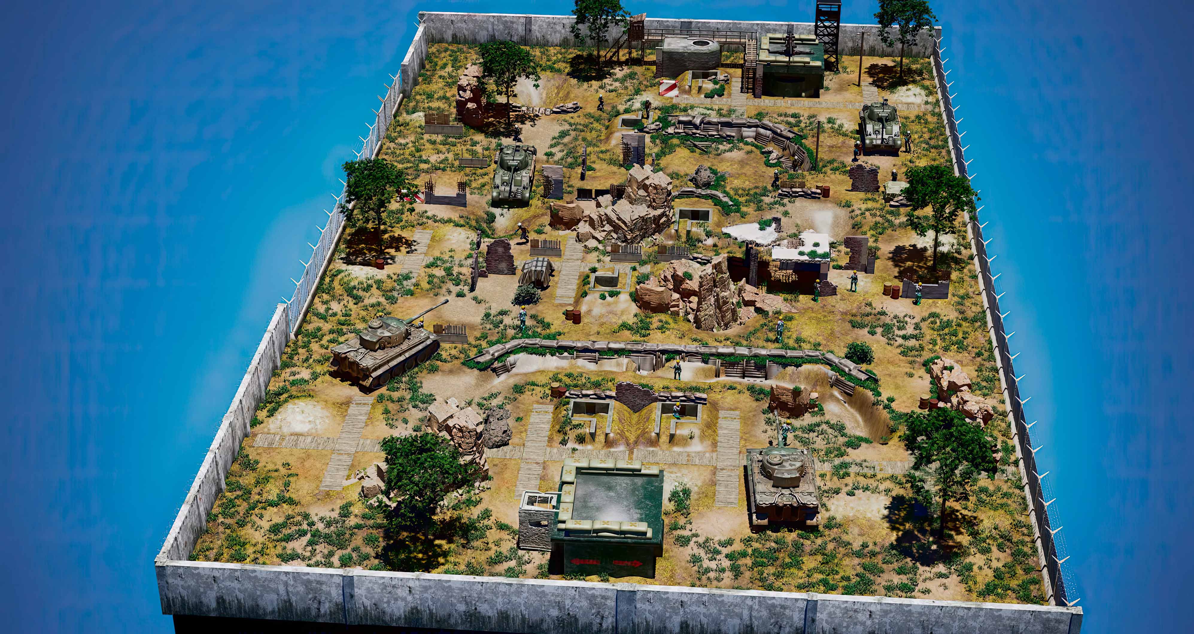 Unternehmen, das Paintball-Parks entwirft und baut Paintball-Parks entwirft und baut