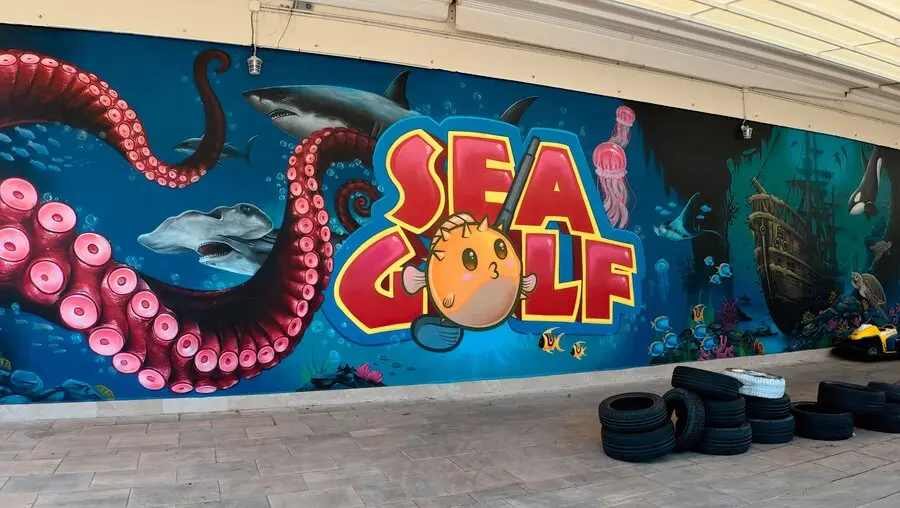 seagolf magaluf indoor adventure golf design