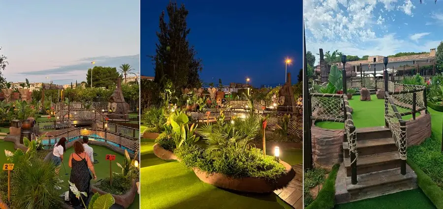 mini golf construction