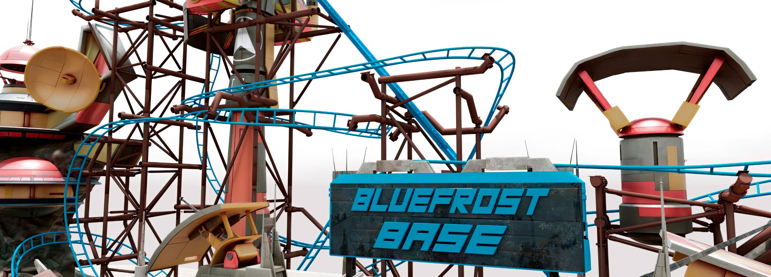 leisure park BLUE FROST COASTER, BIG FAMILY ROLLER COASTER