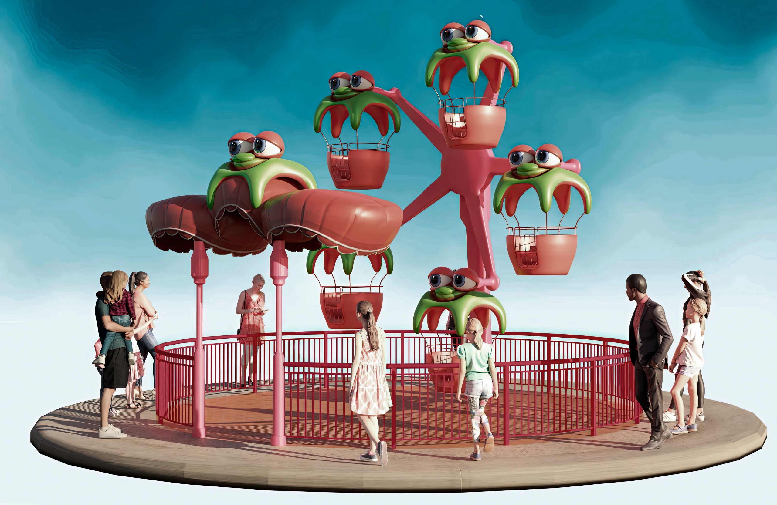 themed 5 METER HIGH FERRIS WHEEL  ,Coolest amusement rides