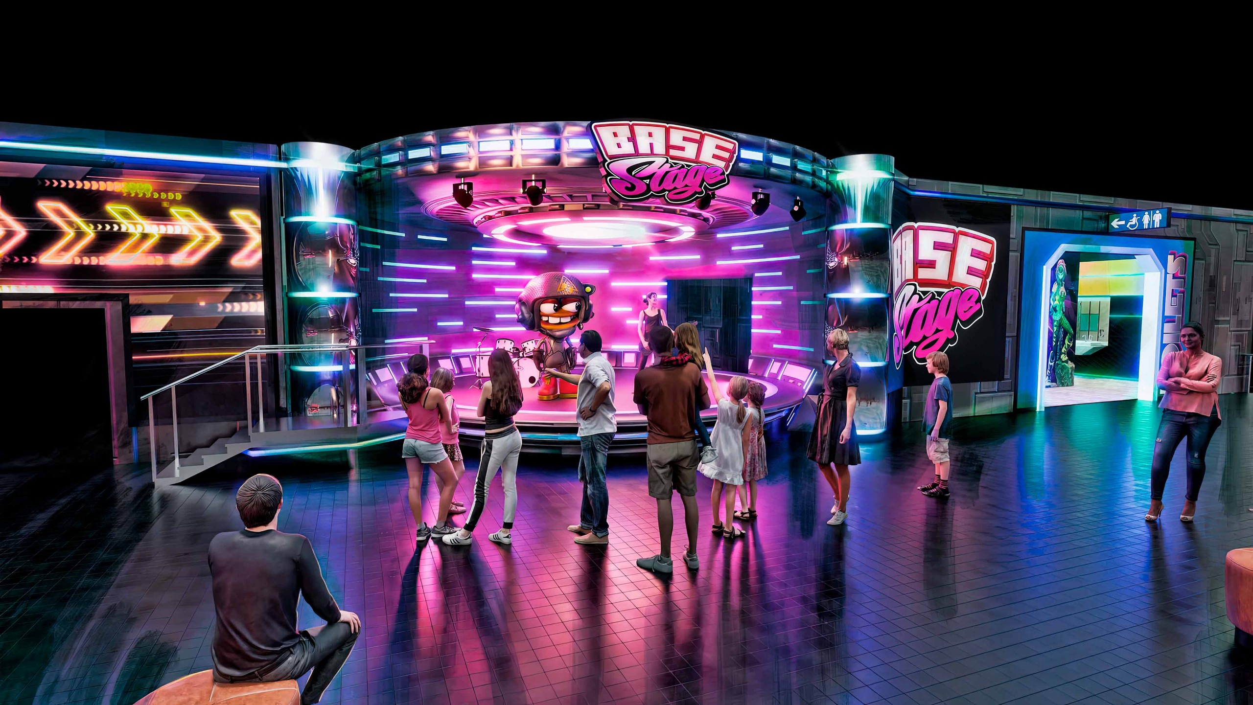 INDOOR THEME PARK MUSICAL STAGE DESIGN AND CONSTRUCTION