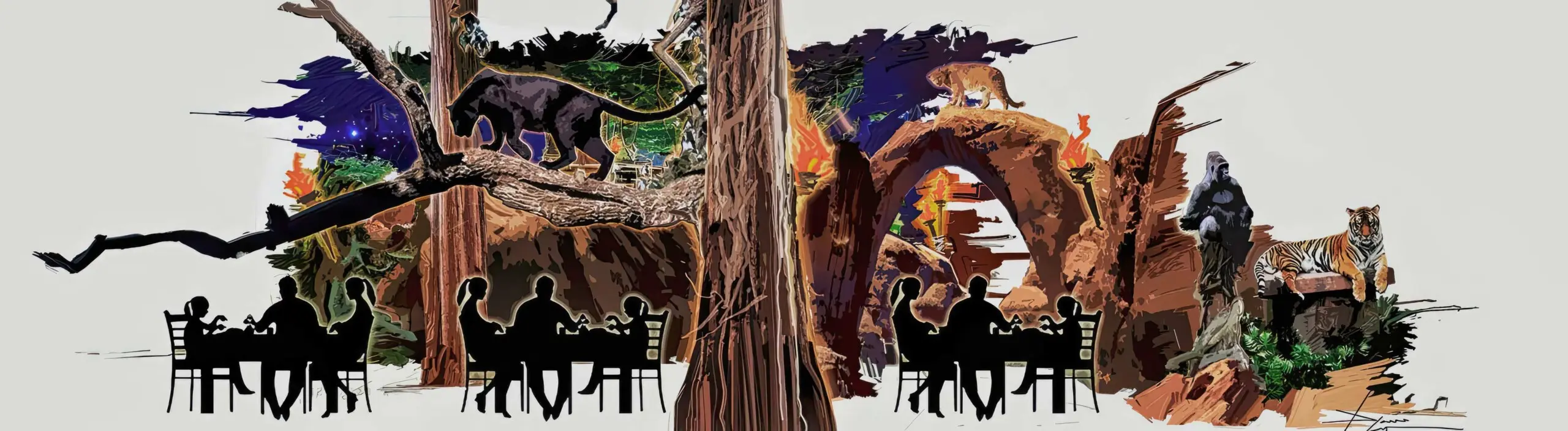 theme restaurant design indoor park theme restaurant design