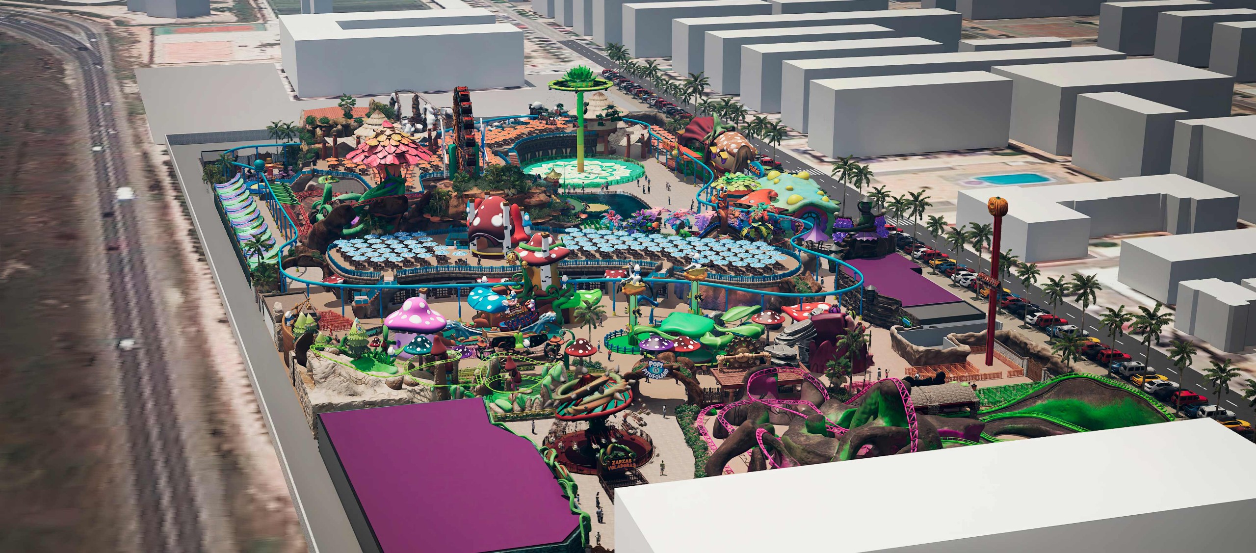 25,000 m2 leisure park design project , Small amusement park