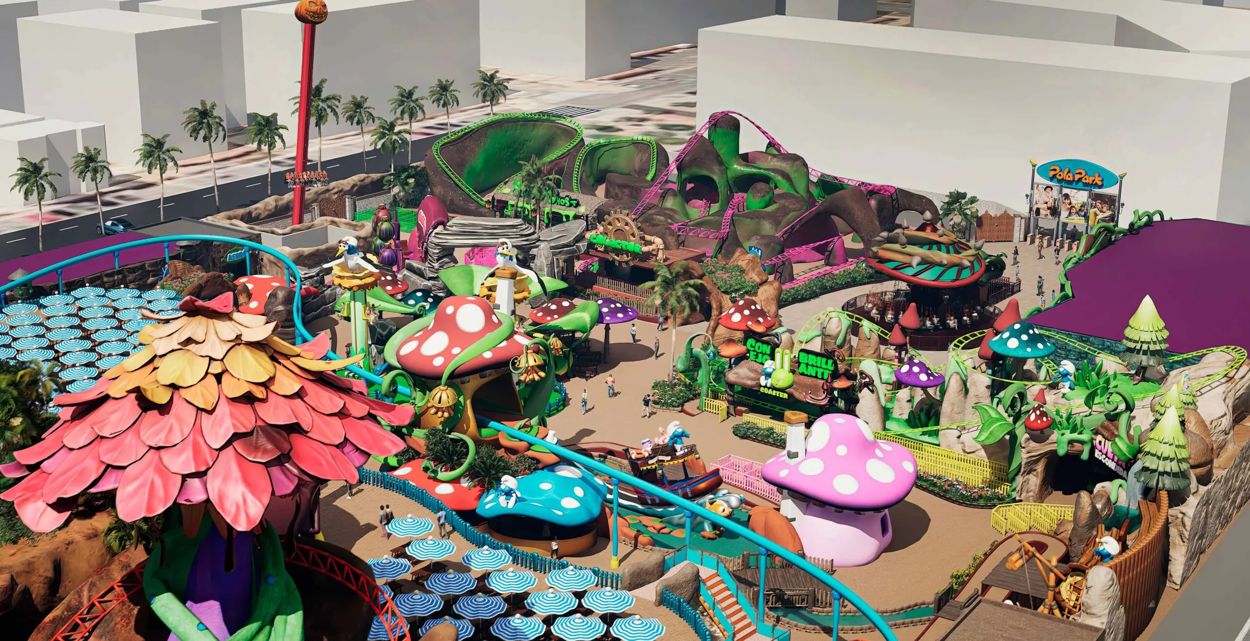 25,000 m2 leisure park design project, Small amusement park