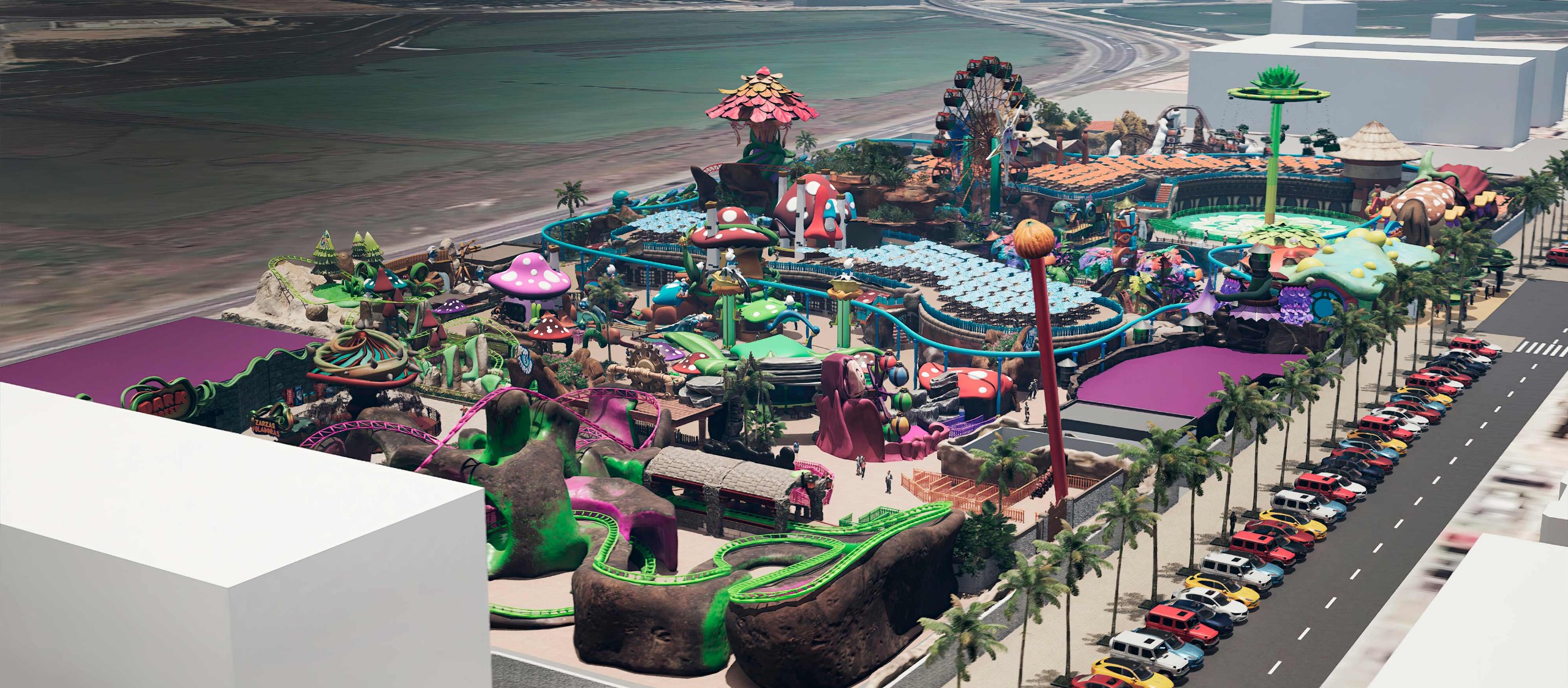 25,000 m2 leisure park design project ,Small amusement park