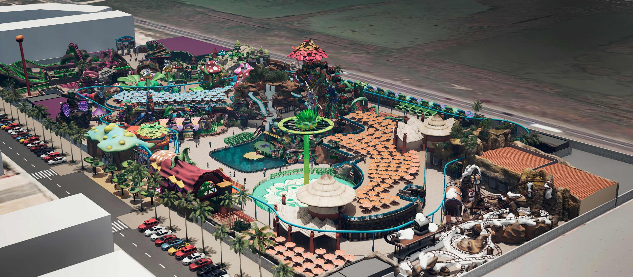 25,000 m2 leisure park design project, Small amusement park