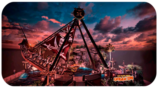 pirate ship coaster