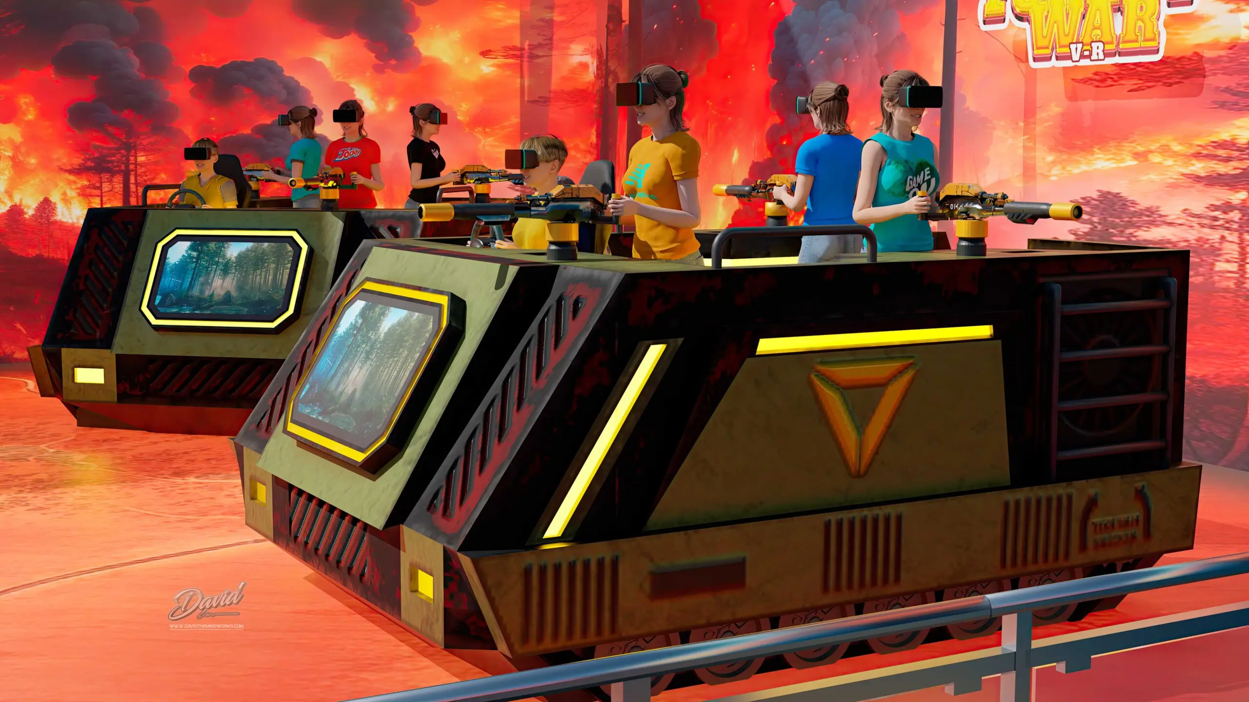 VIRTUAL REALITY SHOOTER AMUSEMENT PARK VIRTUAL REALITY SHOOTER