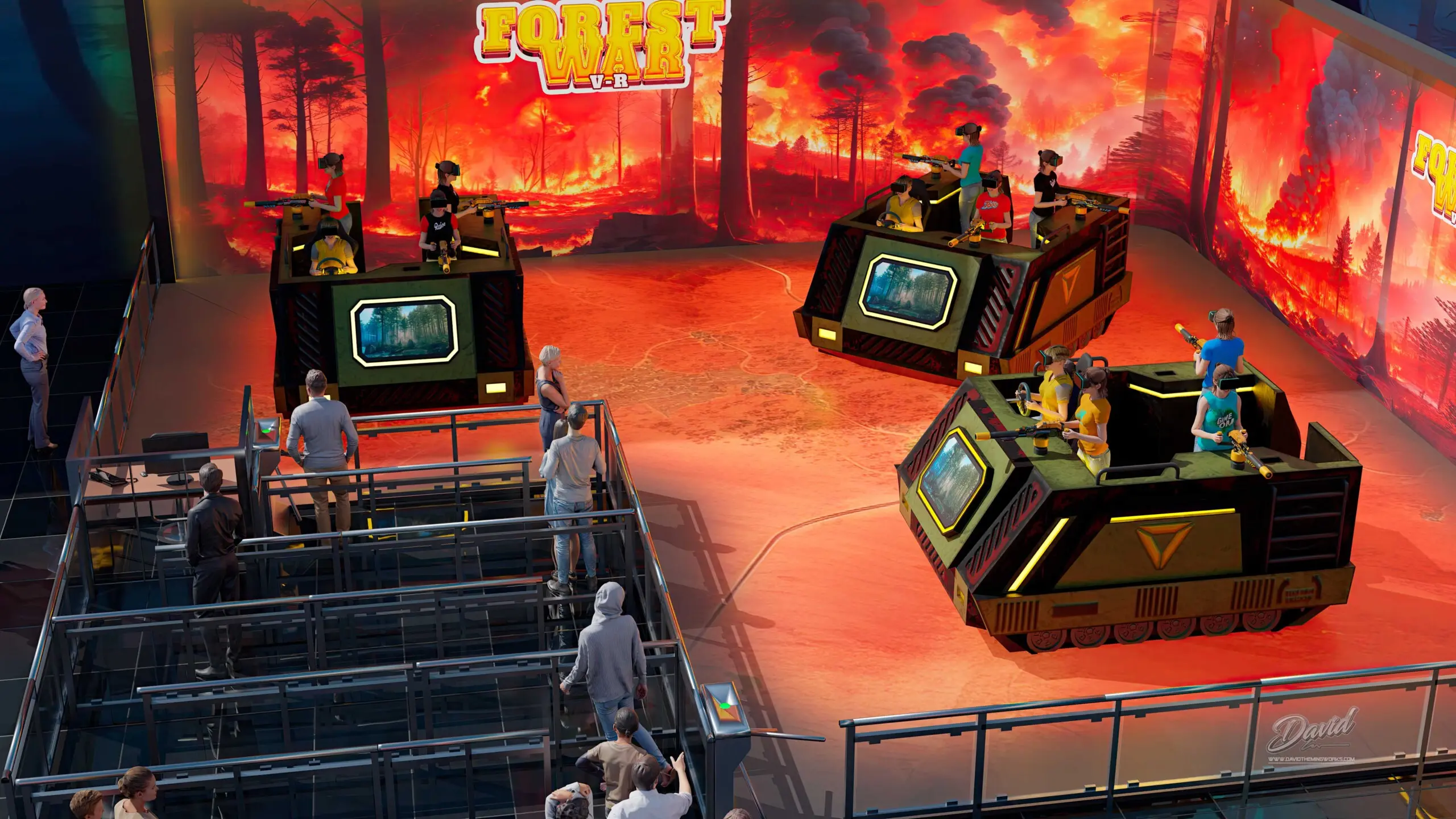 VIRTUAL REALITY SHOOTER AMUSEMENT PARK VIRTUAL REALITY SHOOTER