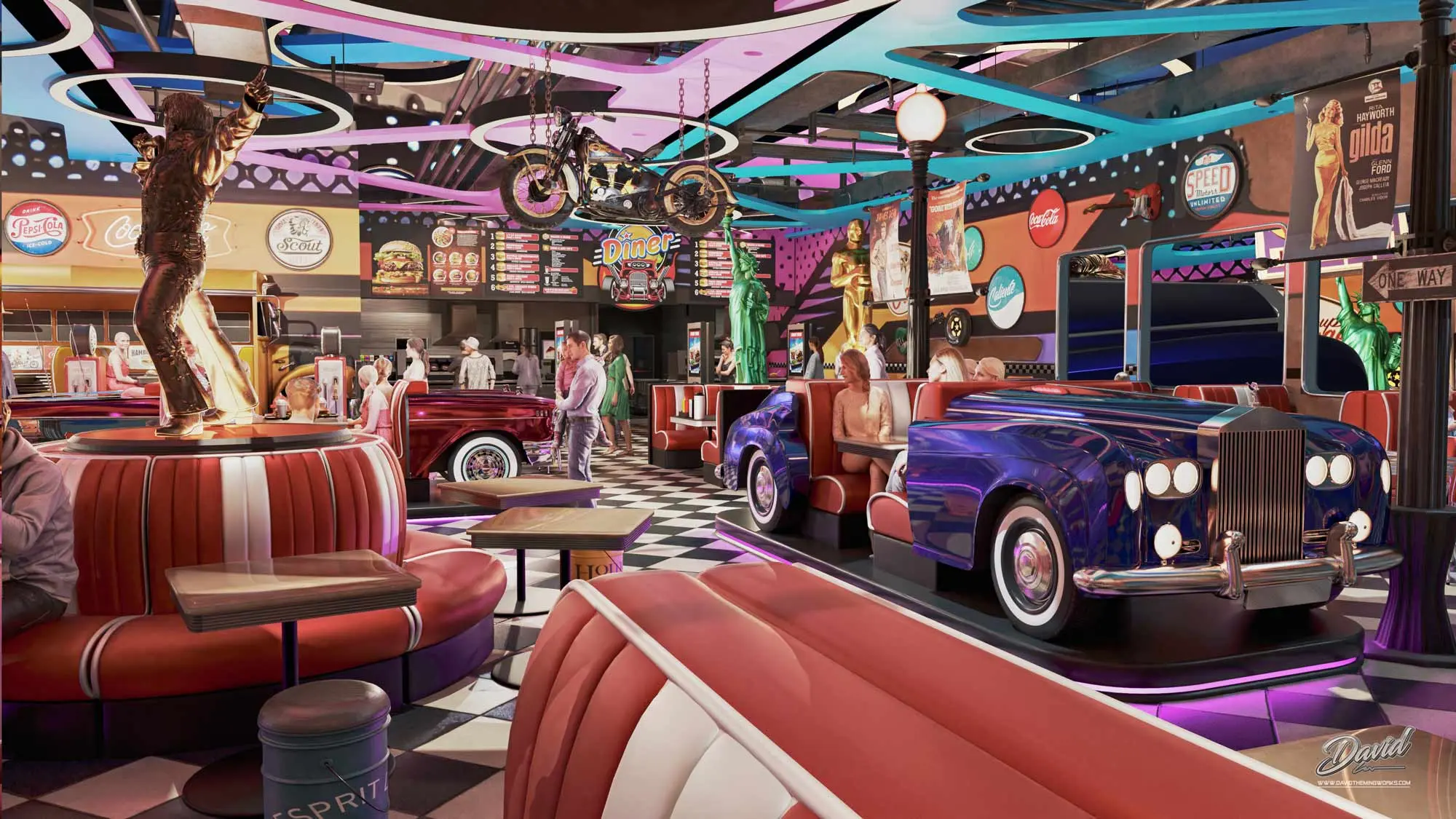 THEME RESTAURANTS DESIGN BY DAVID THEMING WORKS