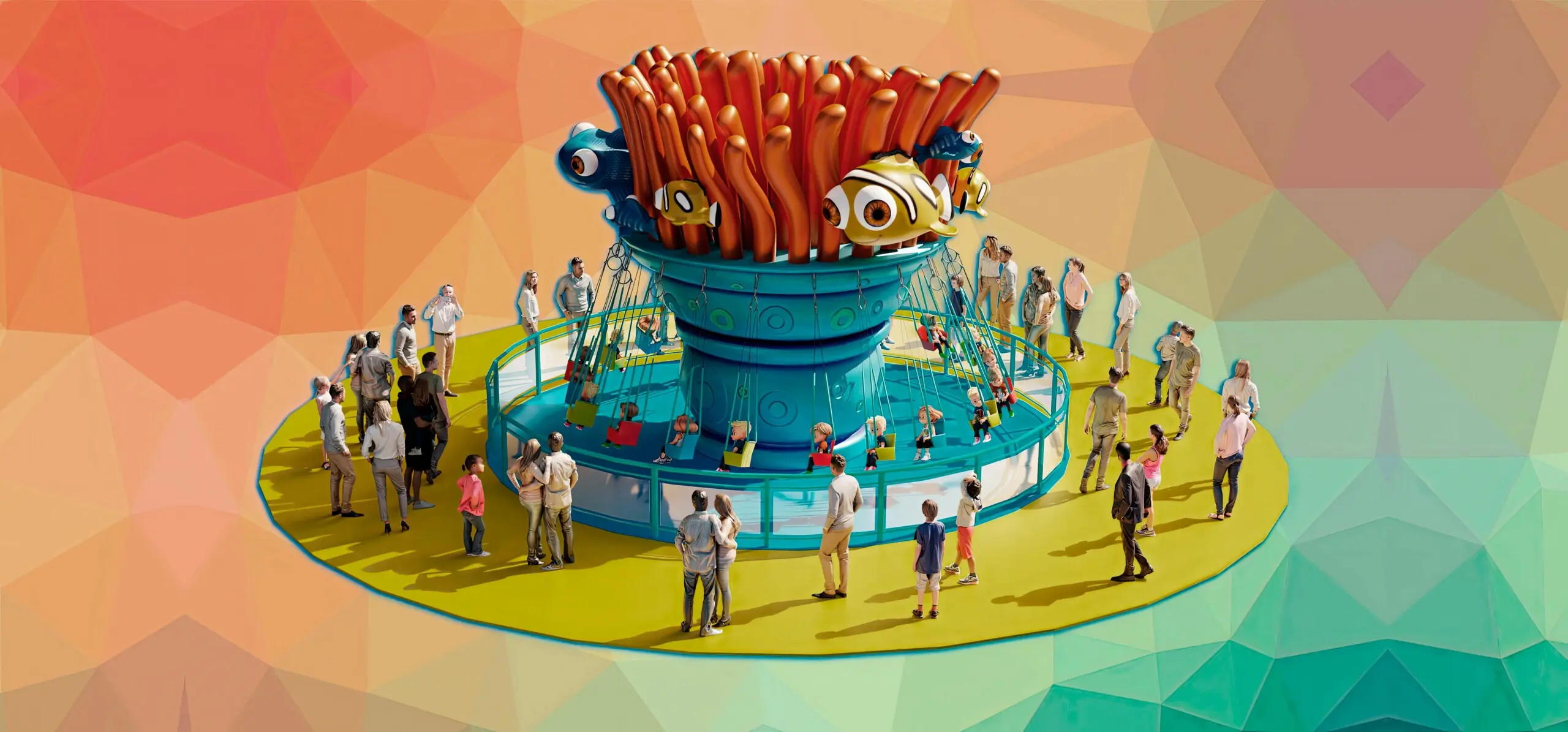 children's MINI SWING RIDE company,amusement park small rides