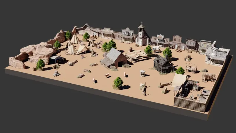 ULTIMATE WILD WEST PAINTBALL PARK design