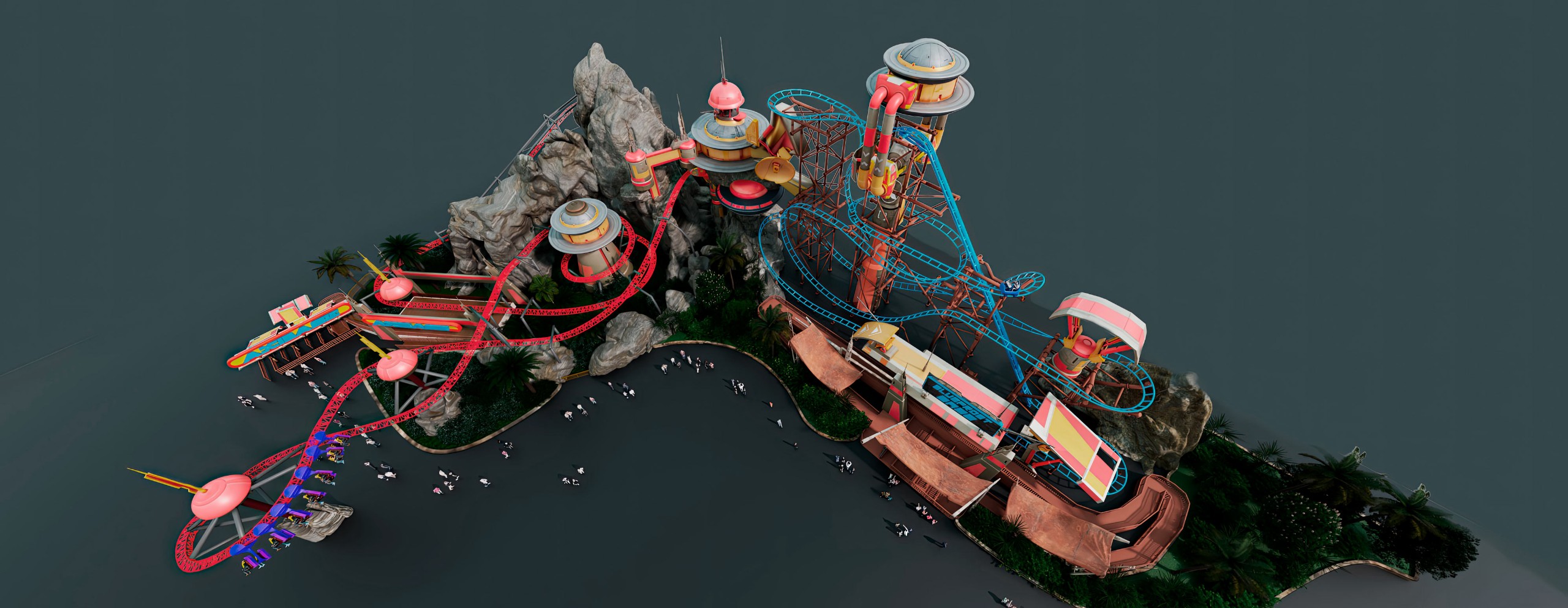 leisure park COMBO ROLLERCOASTER PACK, double roller coaster