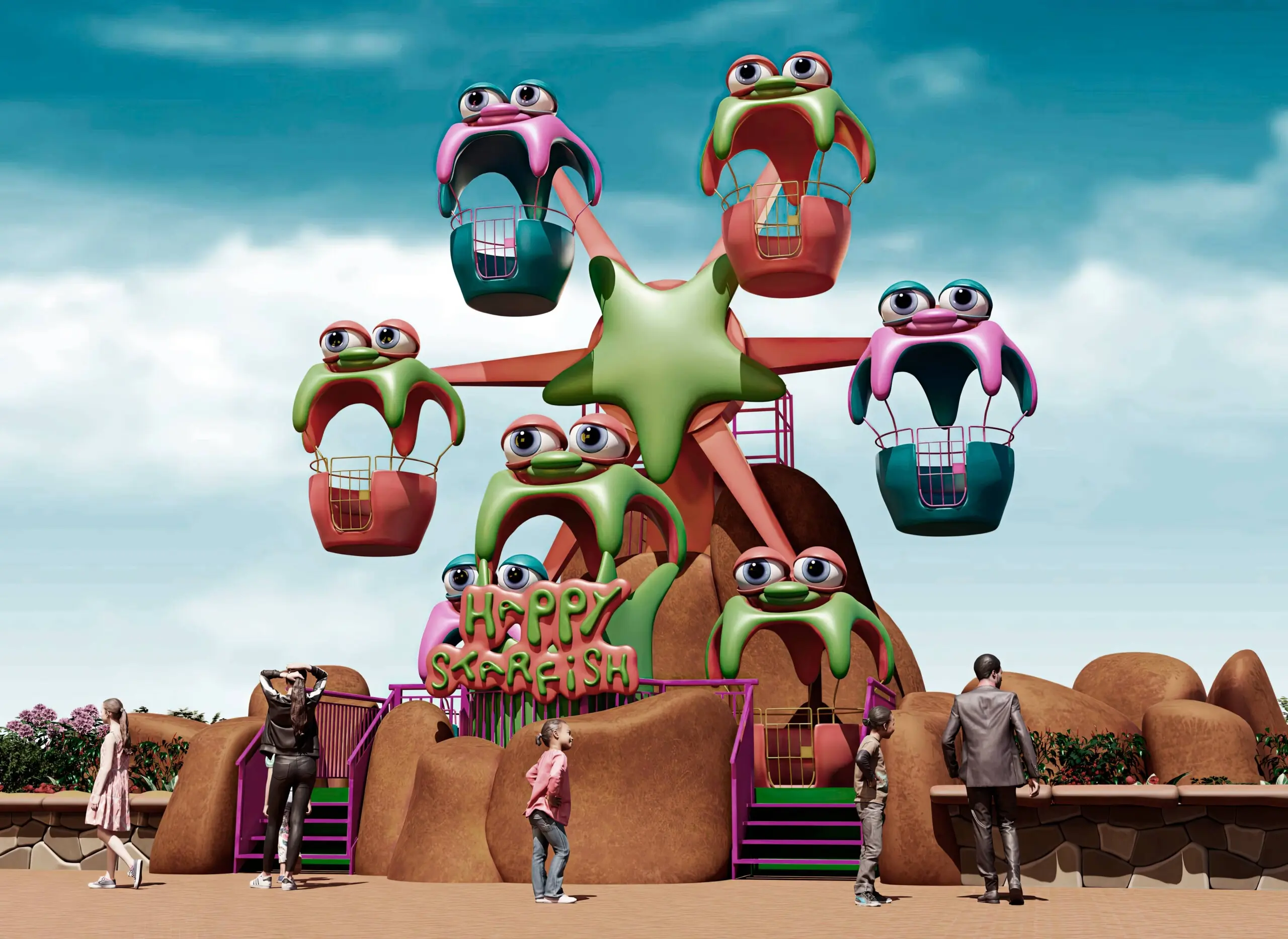 themed FERRIS WHEEL , leisure park Amusements