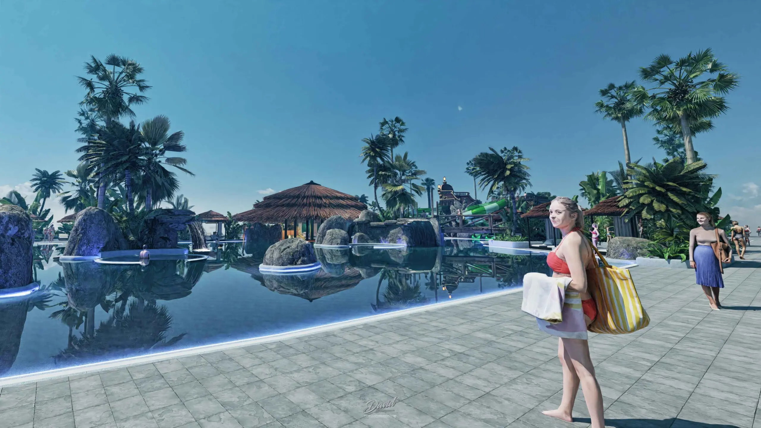 design of themed pools. themed swimming pool design company