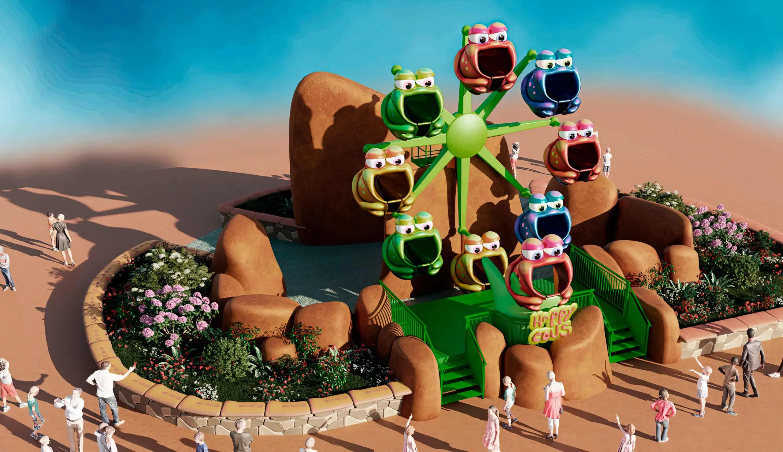 themed 8 METER HIGH FERRIS WHEEL  , park Amusements