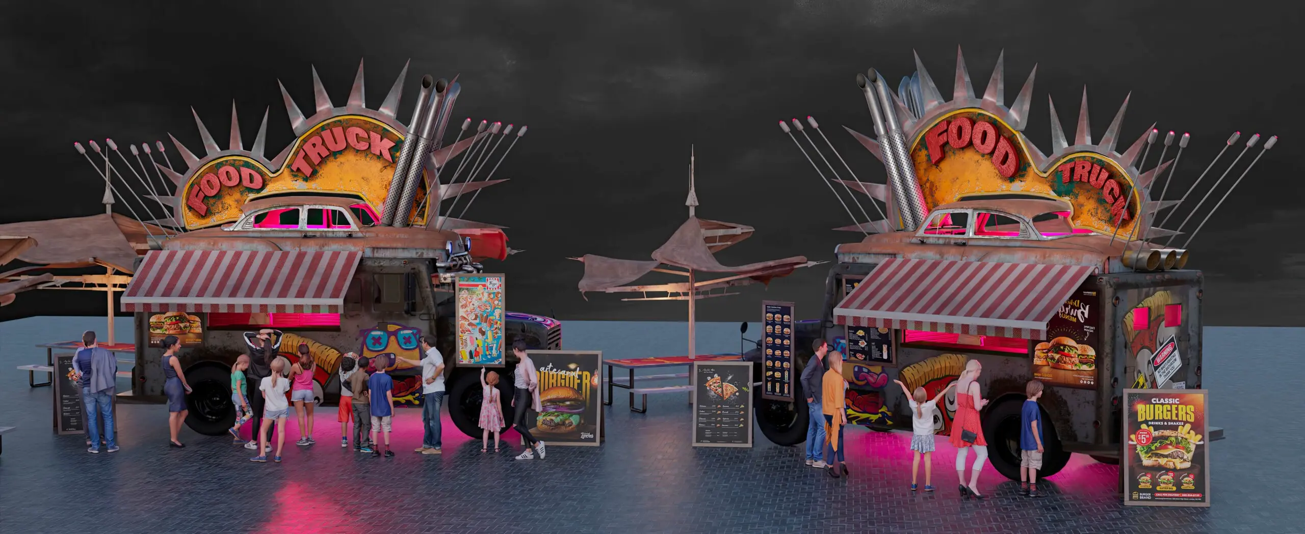 post apocalyptic themed truck food POST APOCALYPTIC ADVENTURE PARK DESIGN