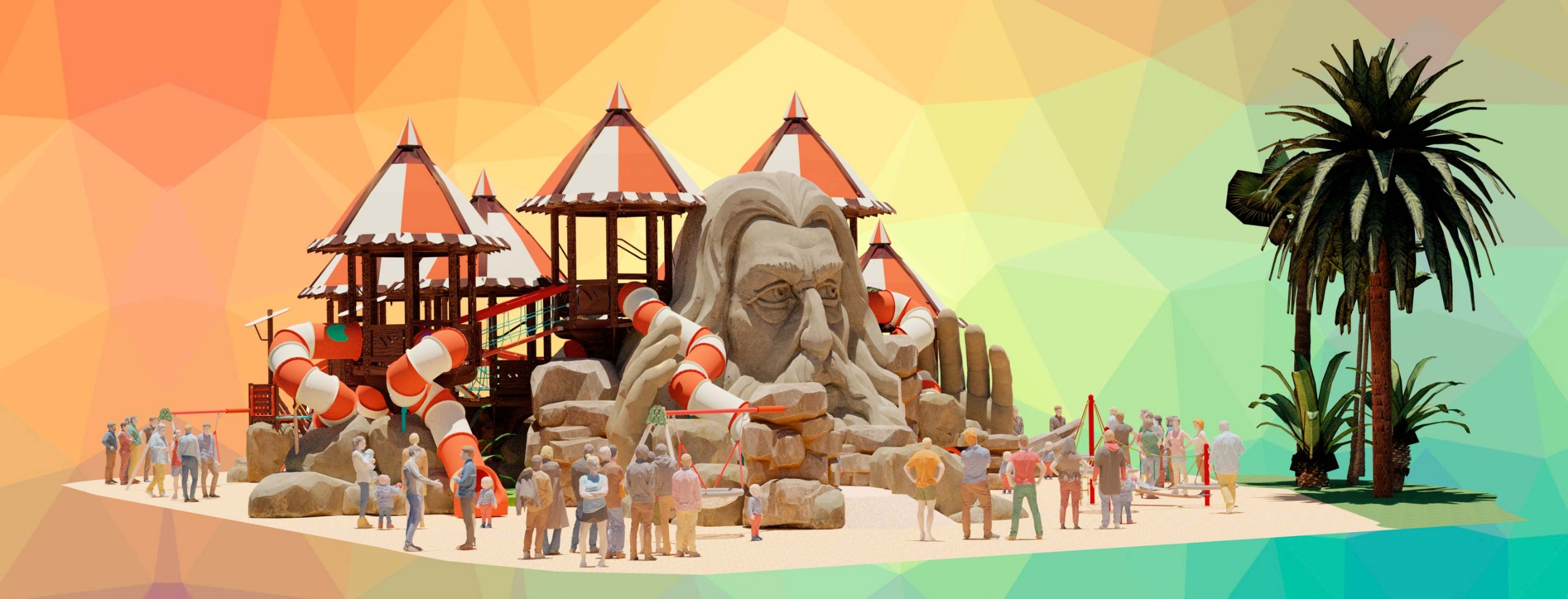 amusement park Themed Playground