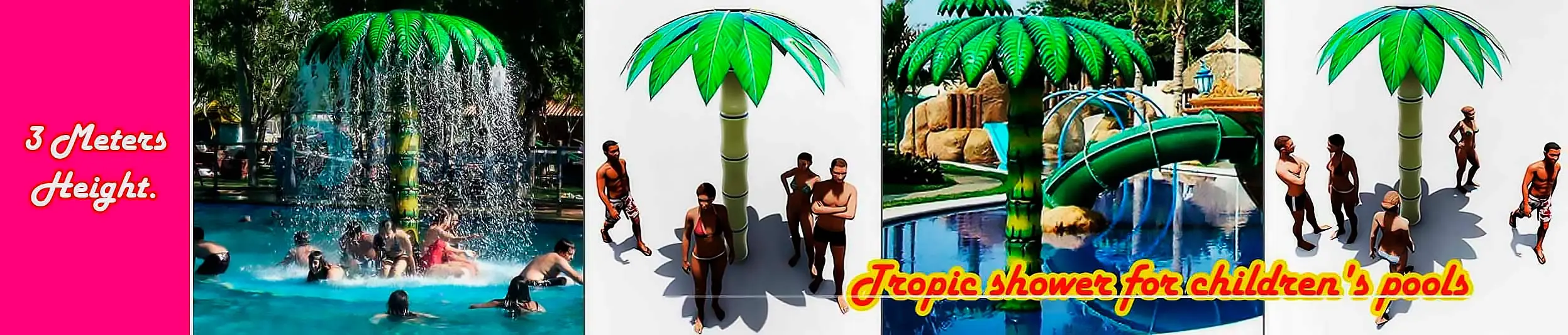palm tree shower children's pools palm tree shower children's pools
