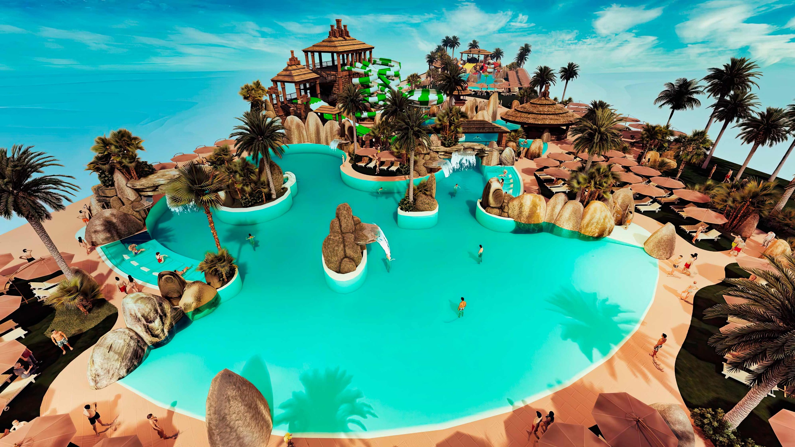 TROPICAL FAMILY WATER PARK CONCEPT DESIGN AND CONSTRUCTION