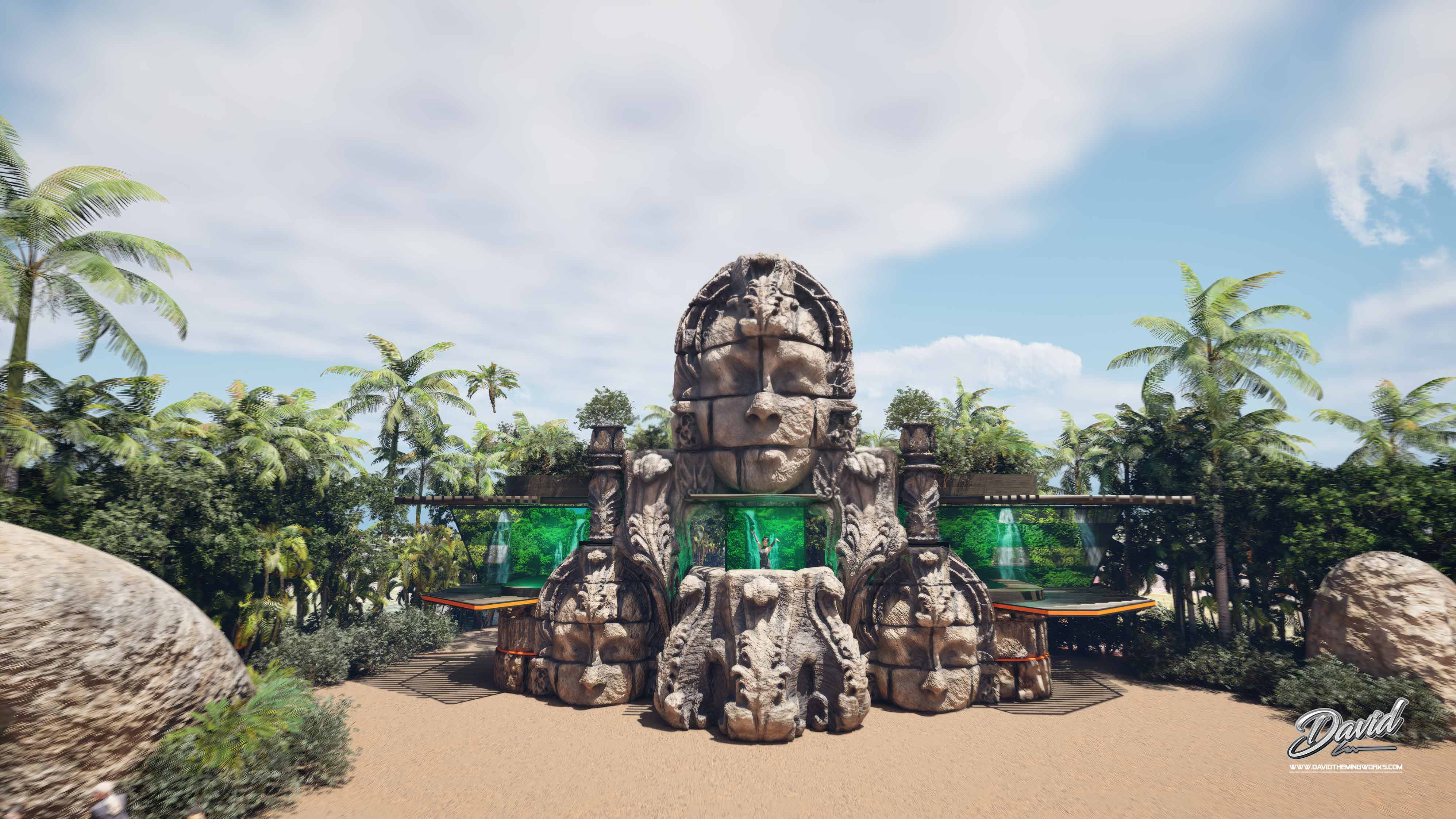 stage decor design, festival attraction design