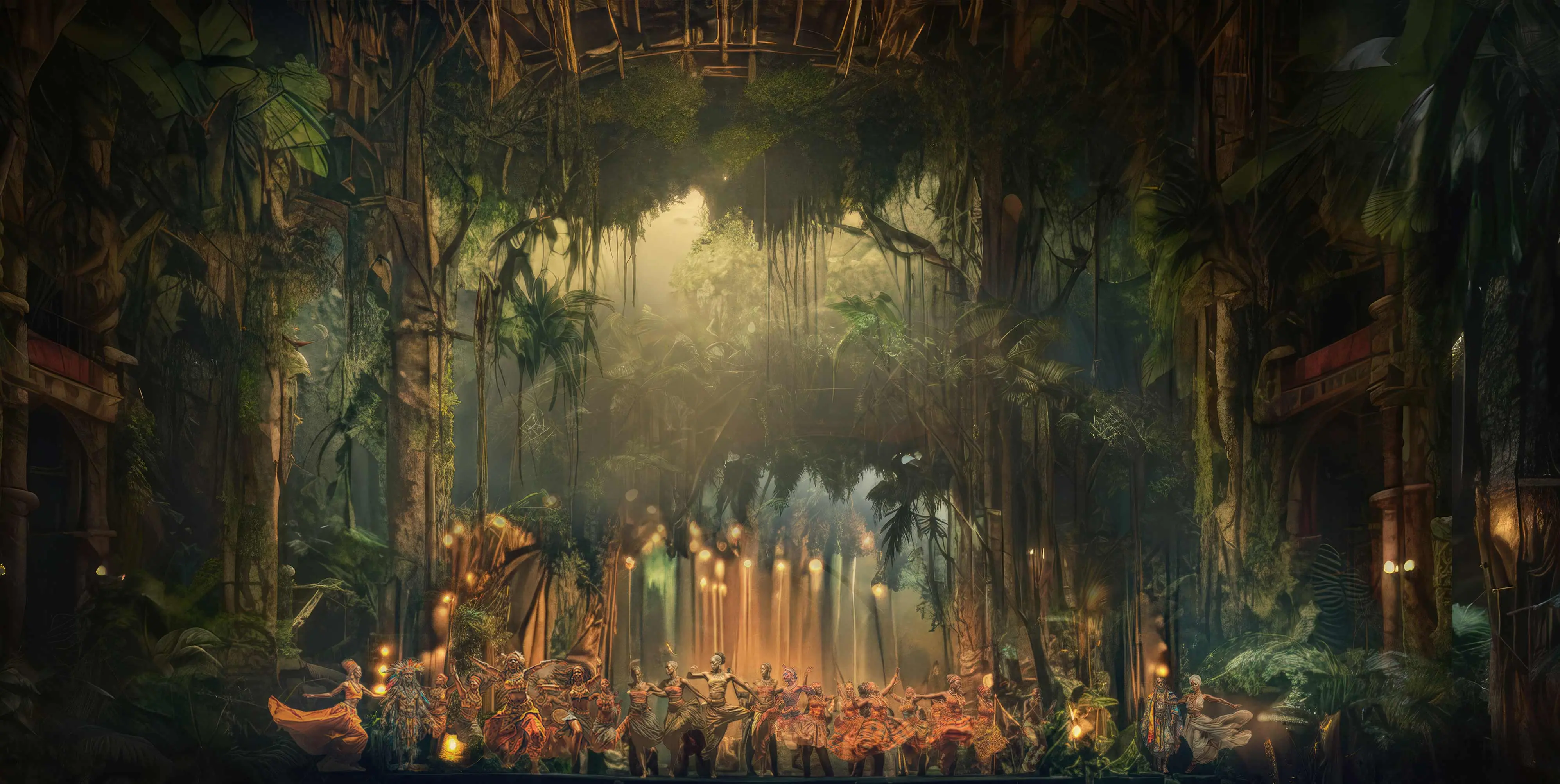 live event production design themed performance sets