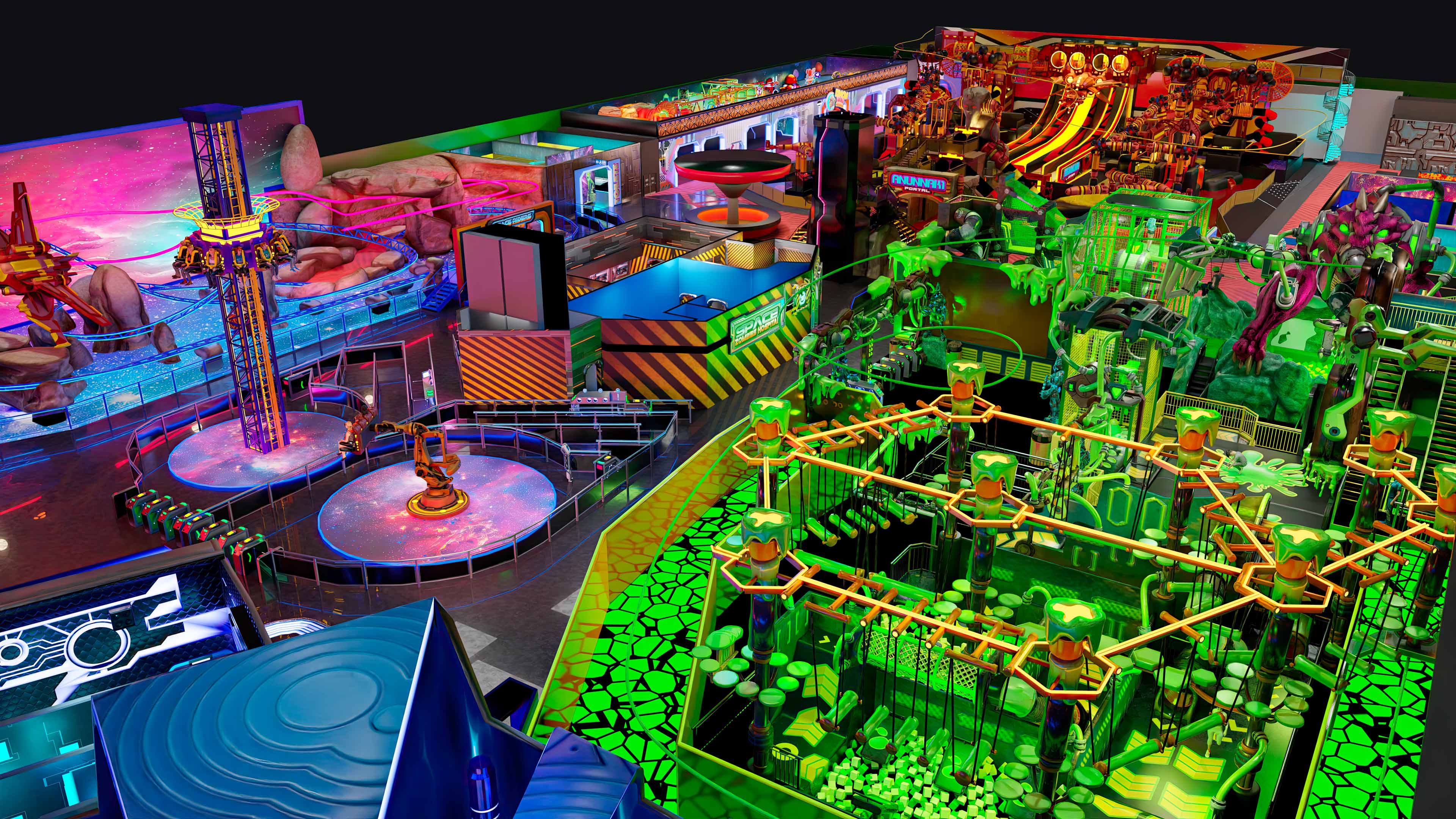 indoor family theme park construction indoor amusement park design,