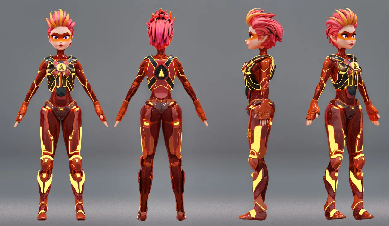 themed figure design for park branding  <br />